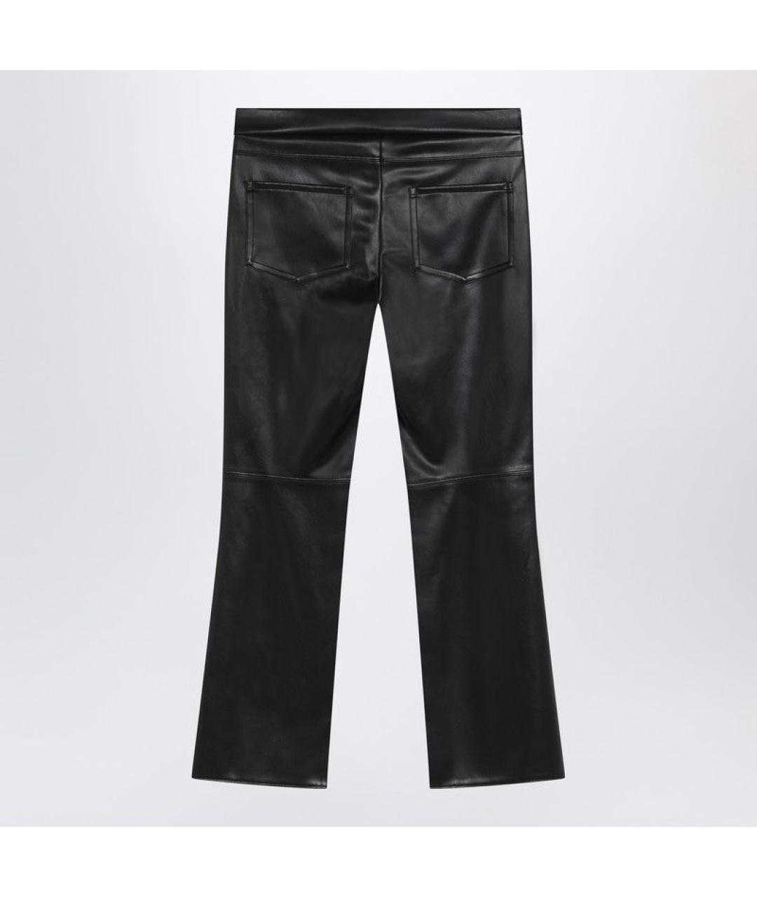 'S MAX MARA Черные полиэстеровые прямые брюки, фото 2