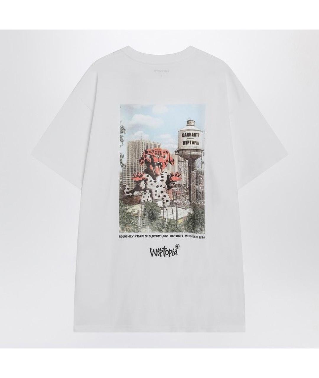 CARHARTT WIP Белая хлопковая футболка, фото 2