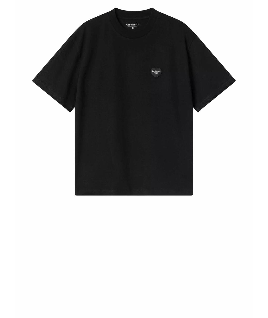 CARHARTT WIP Черная хлопковая футболка, фото 1