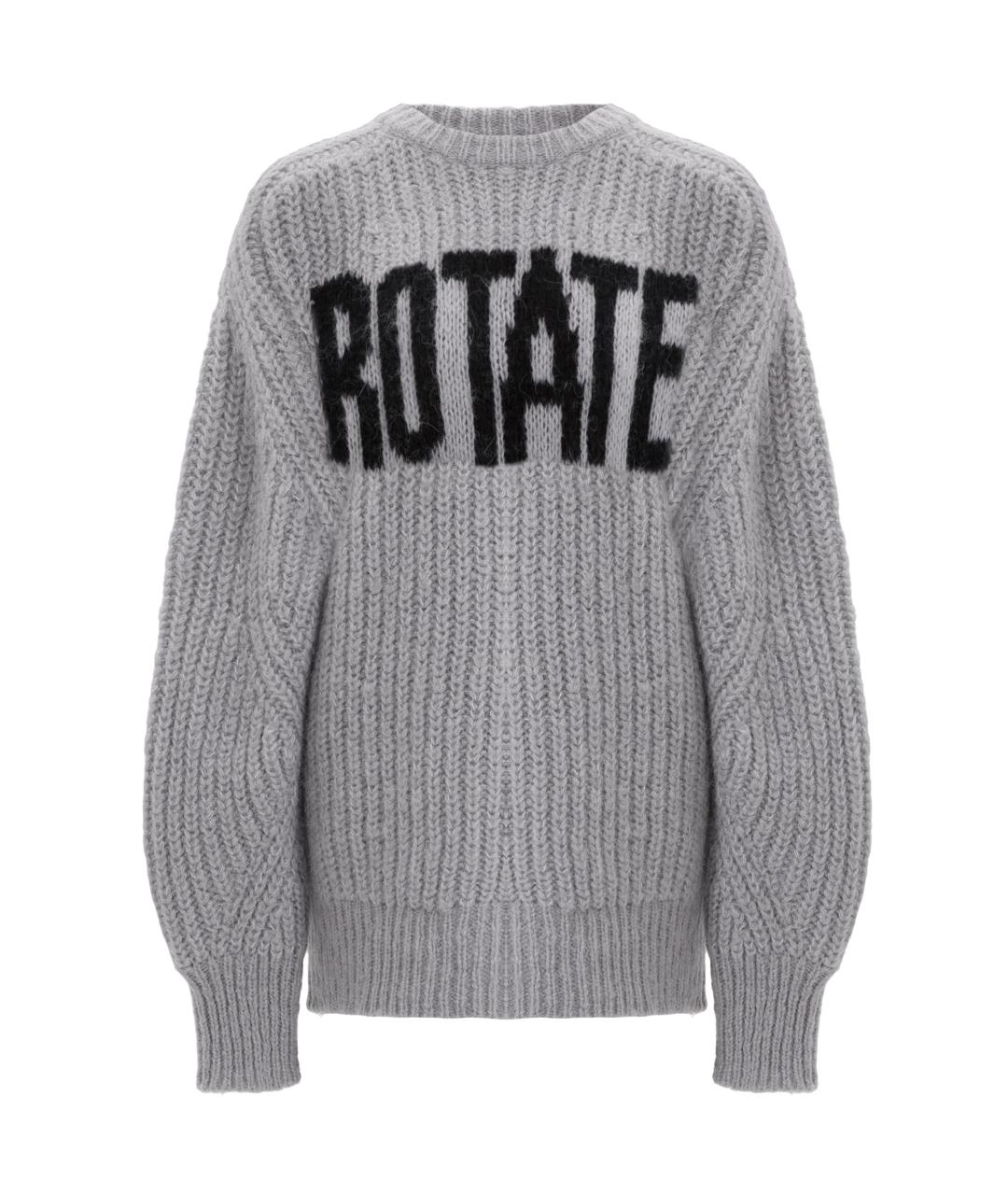 ROTATE Серый шерстяной джемпер / свитер, фото 1