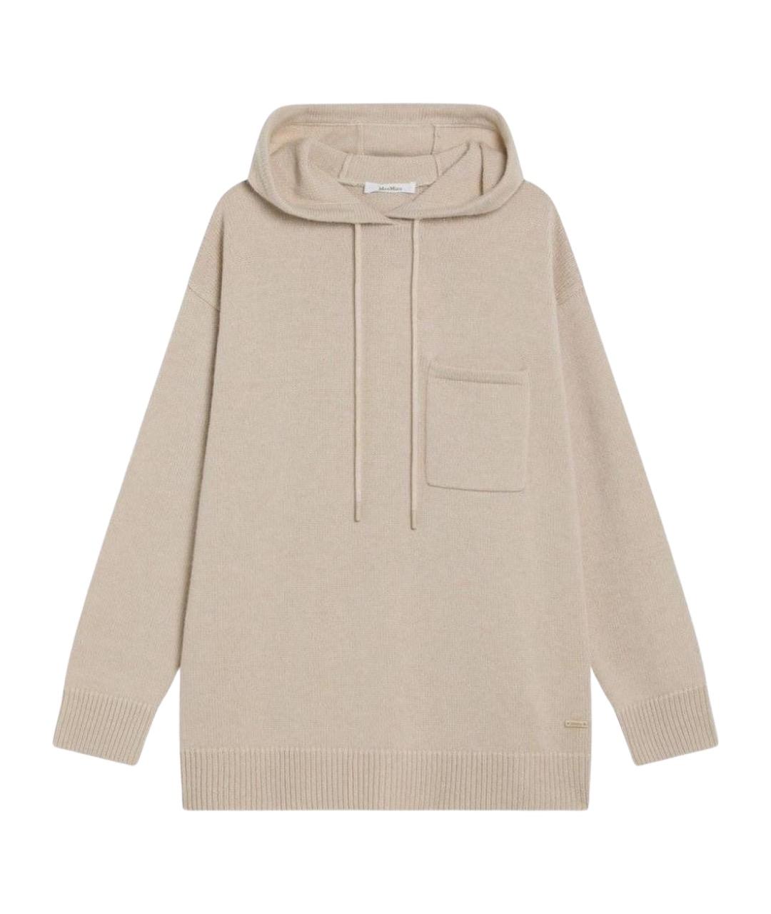 MAX MARA Бежевый шерстяной джемпер / свитер, фото 1