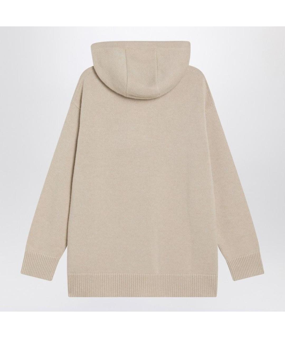 MAX MARA Бежевый шерстяной джемпер / свитер, фото 2