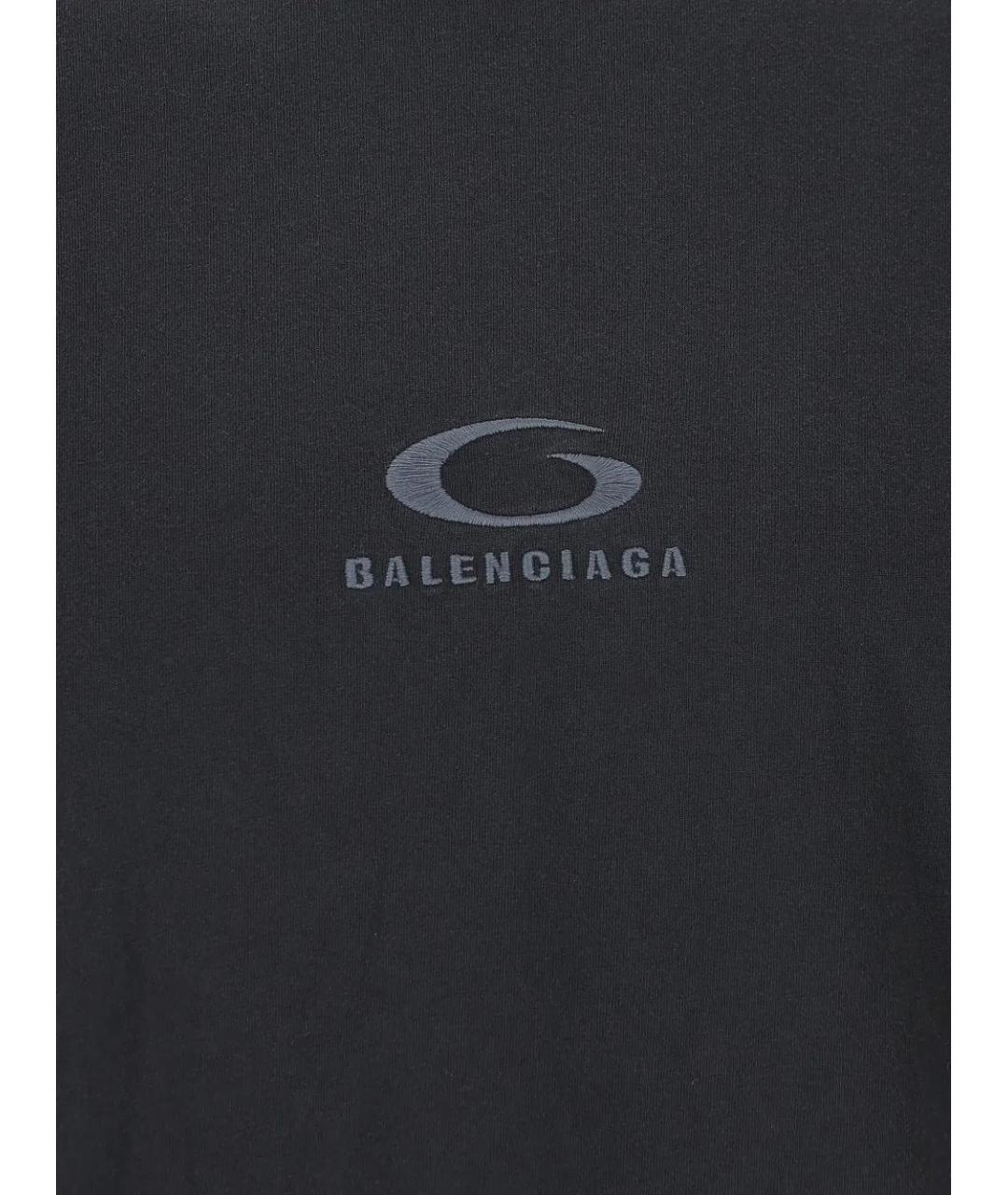 BALENCIAGA Черная футболка, фото 4