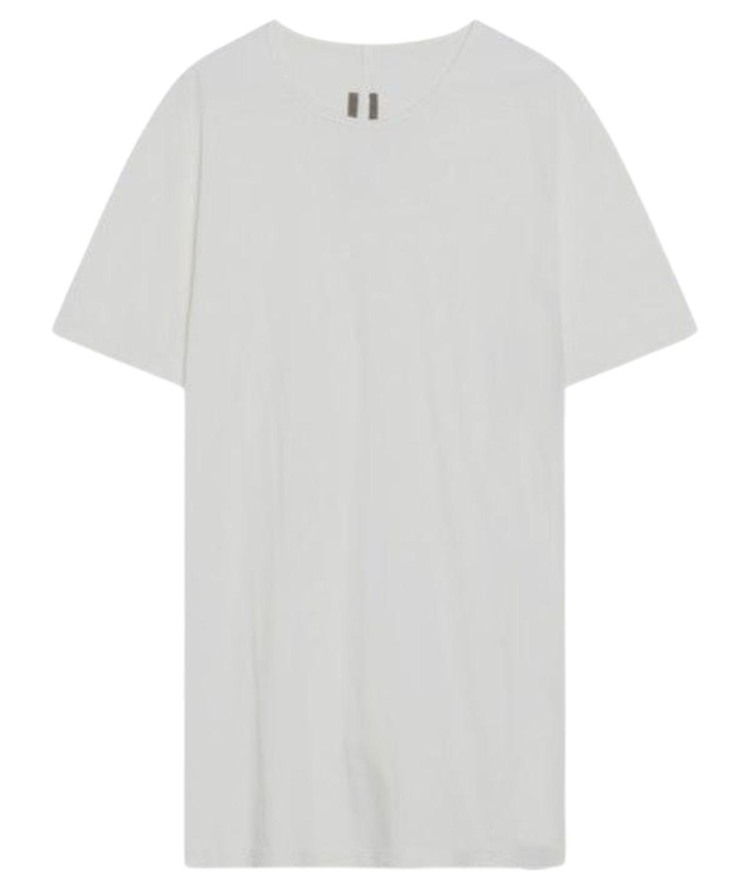 RICK OWENS DRKSHDW Белая хлопковая футболка, фото 1