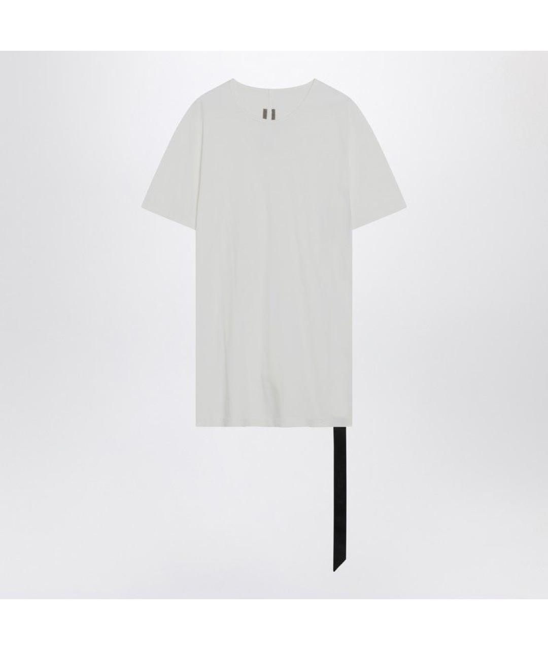 RICK OWENS DRKSHDW Белая хлопковая футболка, фото 3