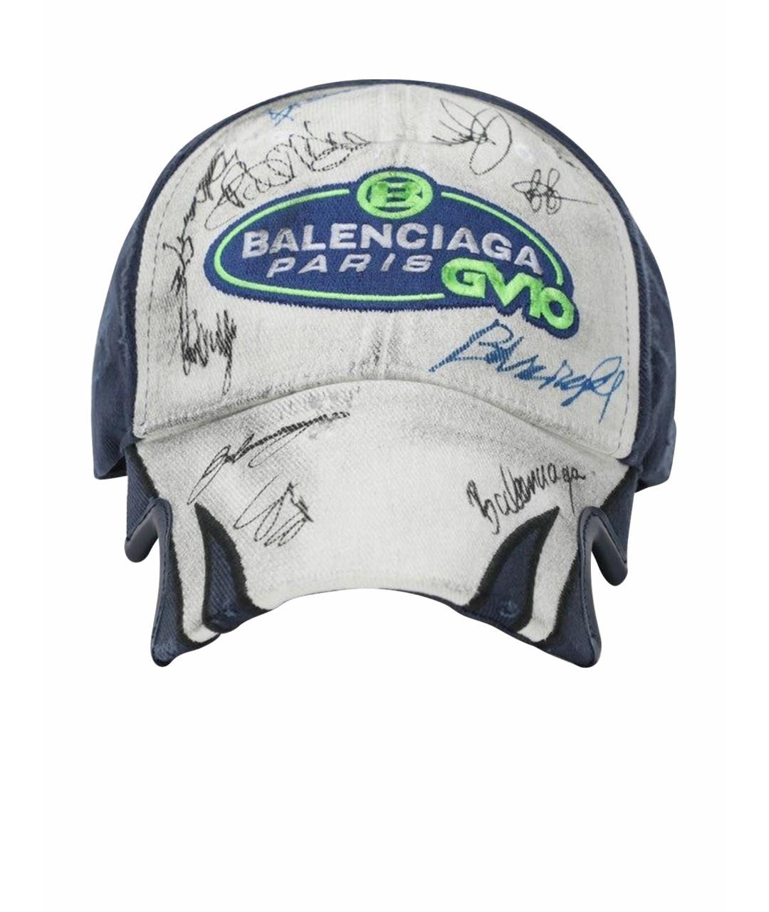 BALENCIAGA Белая синтетическая кепка/бейсболка, фото 1