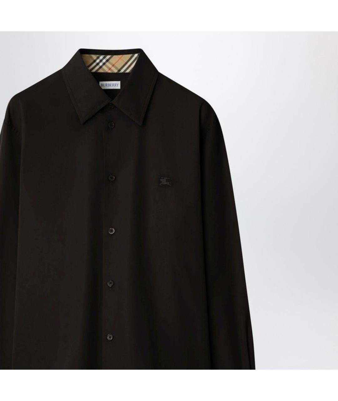 BURBERRY Коричневая хлопковая кэжуал рубашка, фото 4