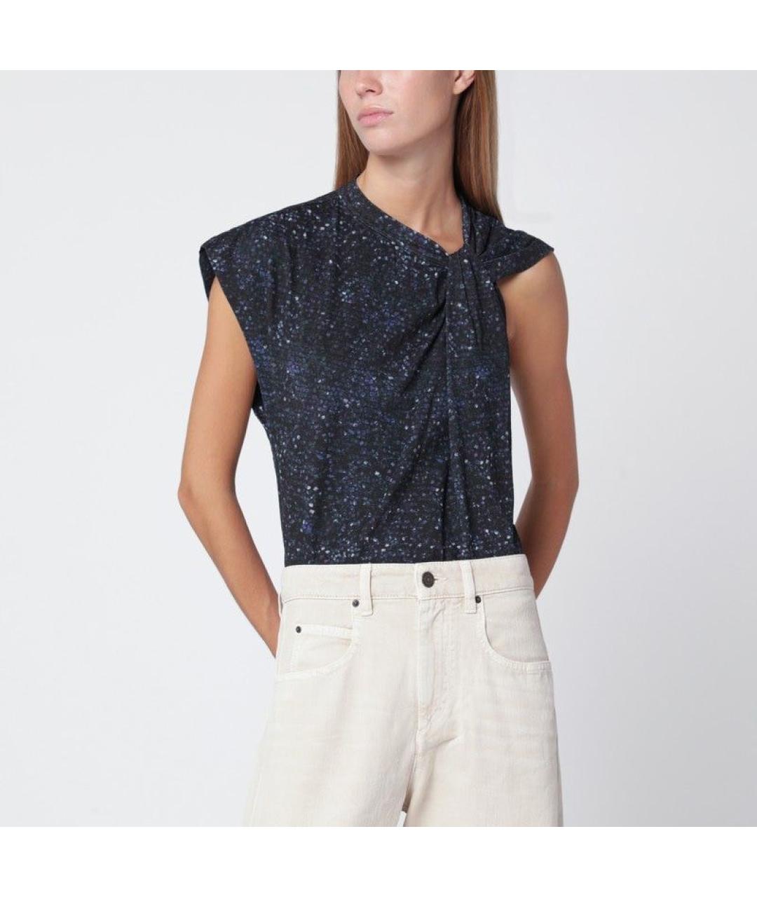 ISABEL MARANT Синяя хлопковая блузы, фото 3
