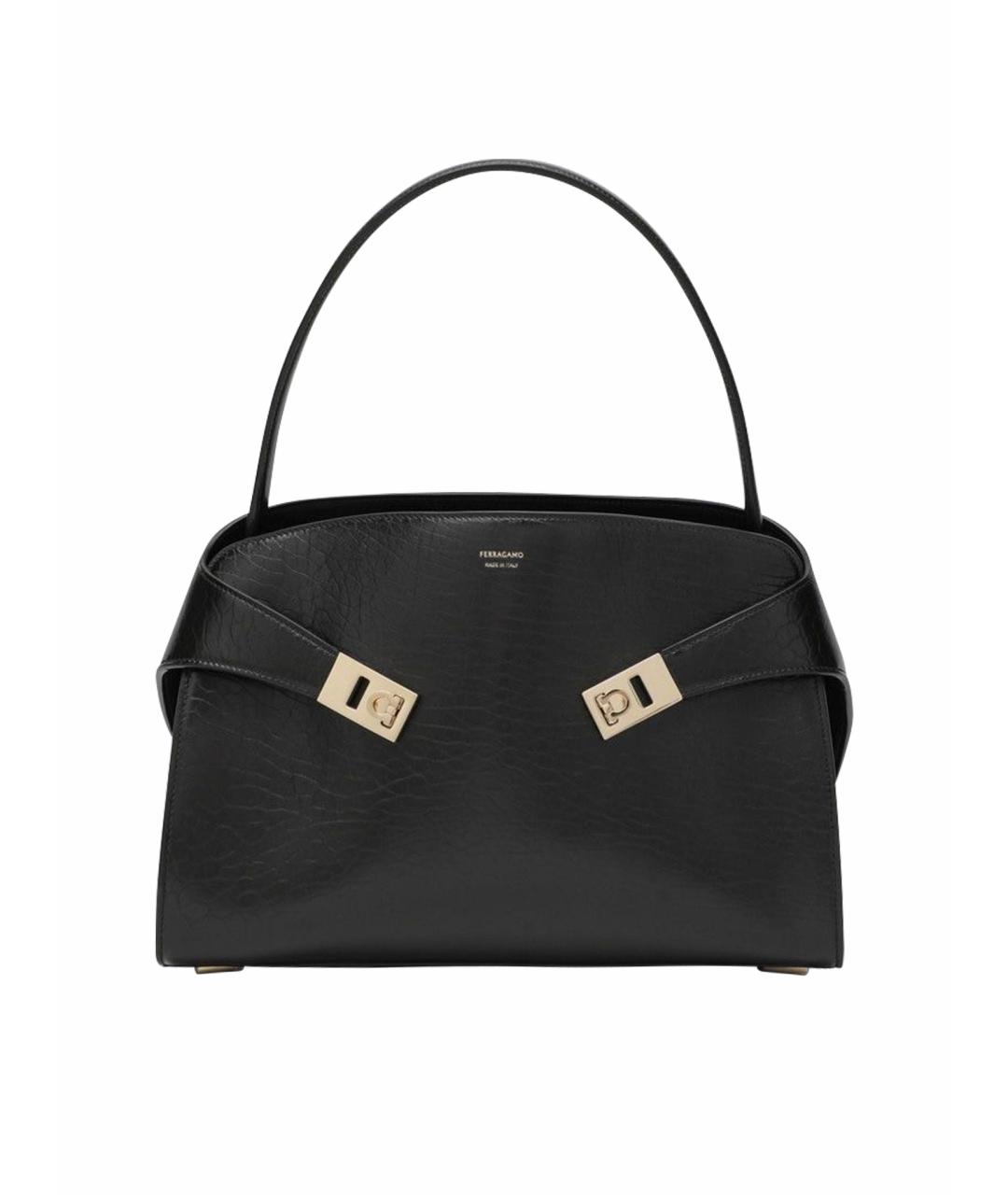 FERRAGAMO Коричневая кожаная сумка тоут, фото 1