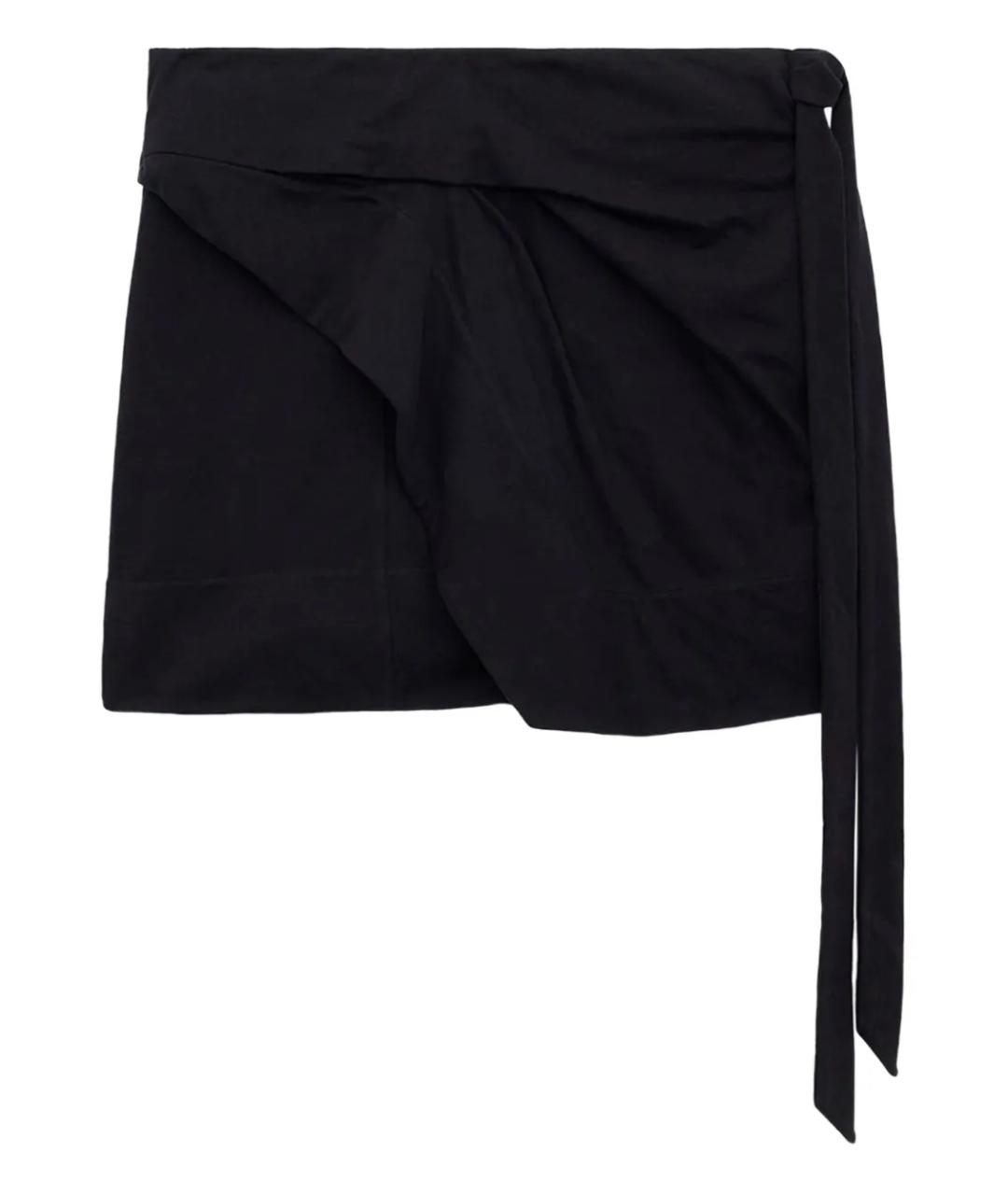 ISABEL MARANT Черная хлопковая юбка мини, фото 1