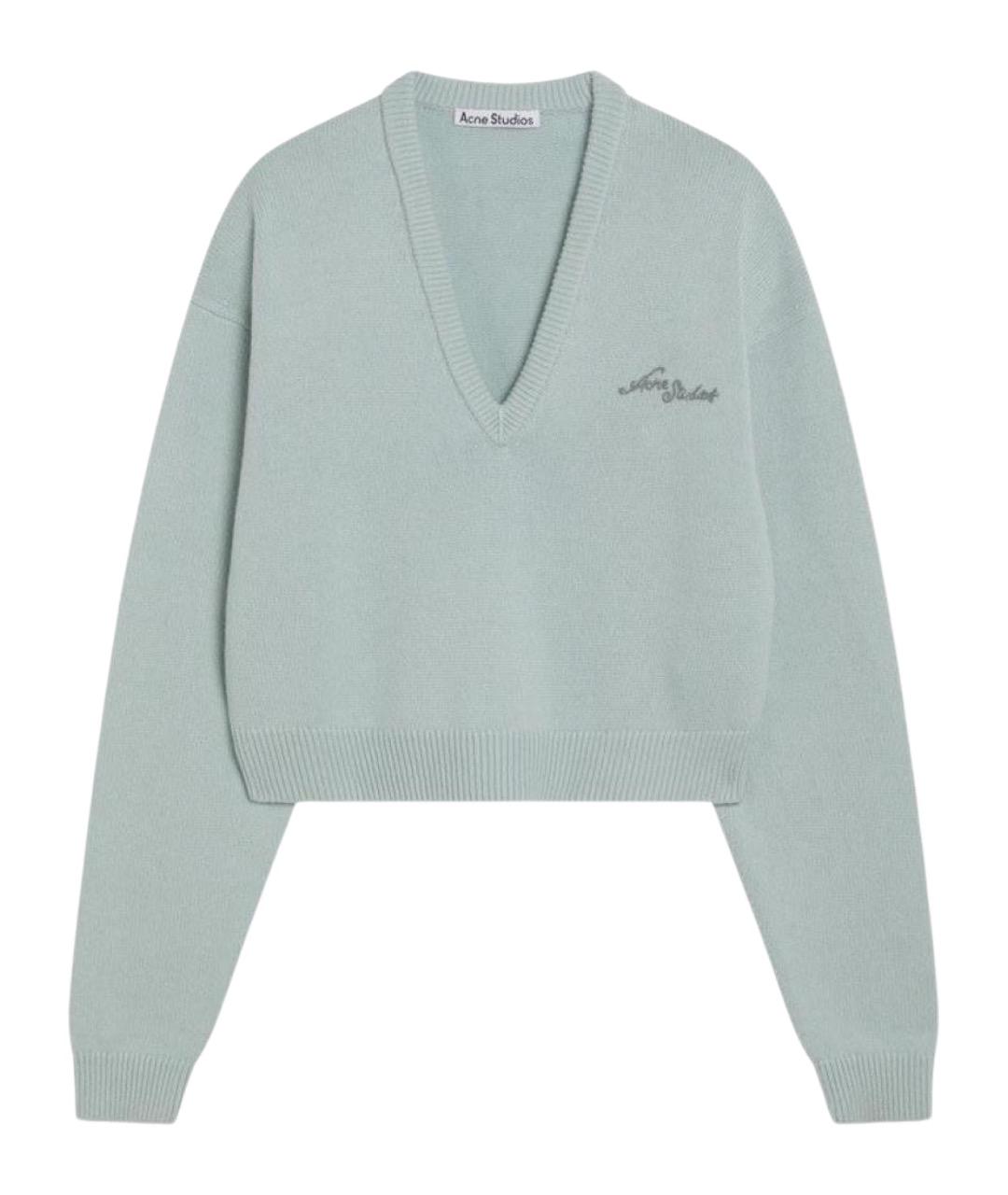 ACNE STUDIOS Зеленый шерстяной джемпер / свитер, фото 1