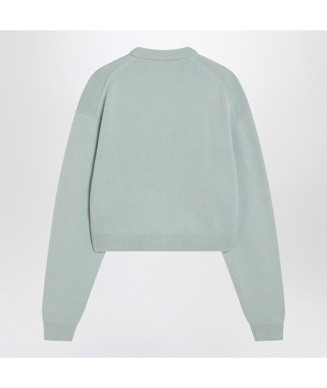 ACNE STUDIOS Зеленый шерстяной джемпер / свитер, фото 2