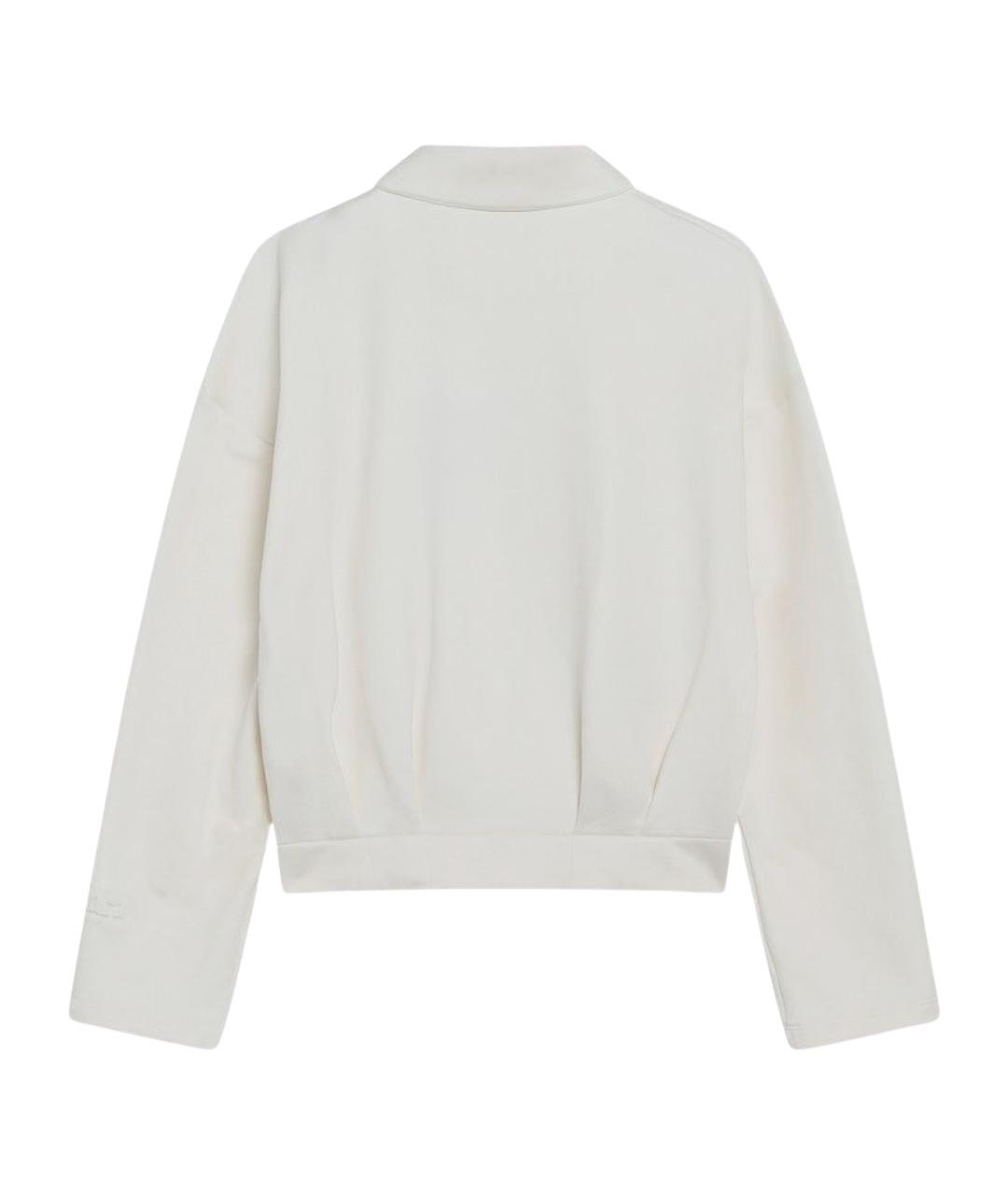 MAX MARA Белая шелковая куртка, фото 2