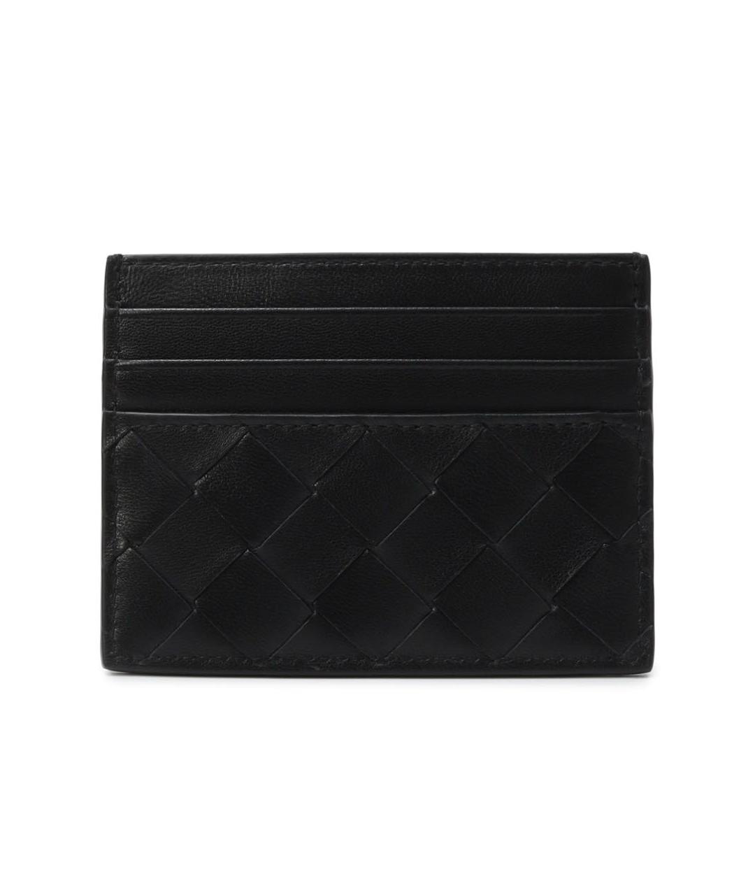 BOTTEGA VENETA Черный кожаный кардхолдер, фото 1