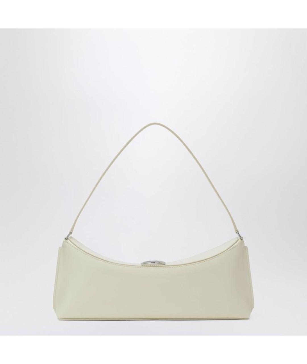 JACQUEMUS Бежевая кожаная сумка через плечо, фото 2