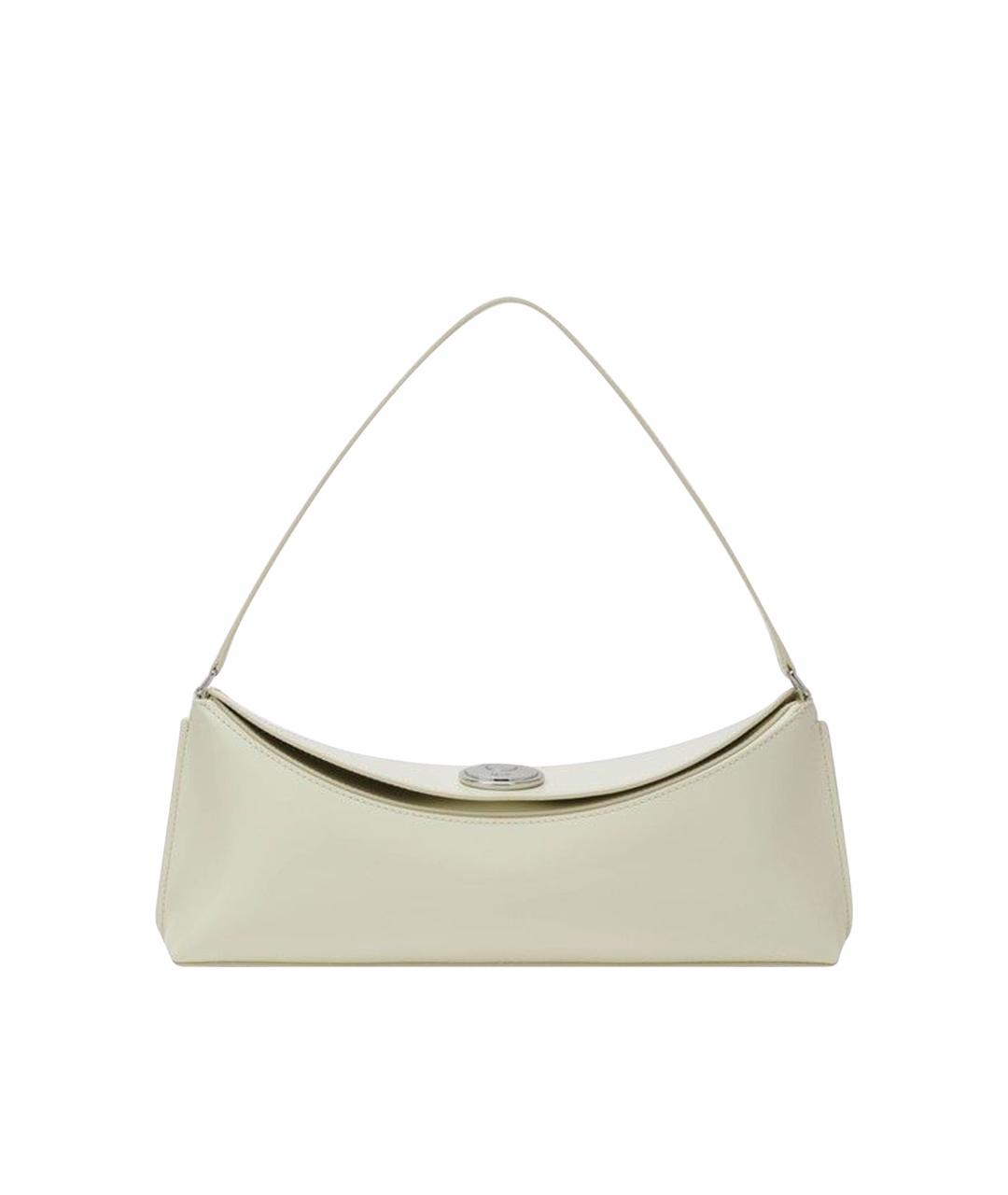 JACQUEMUS Бежевая кожаная сумка через плечо, фото 1