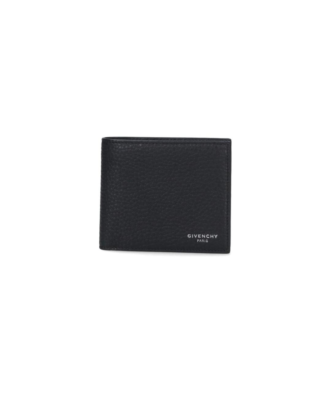 GIVENCHY Черный кожаный кошелек, фото 1
