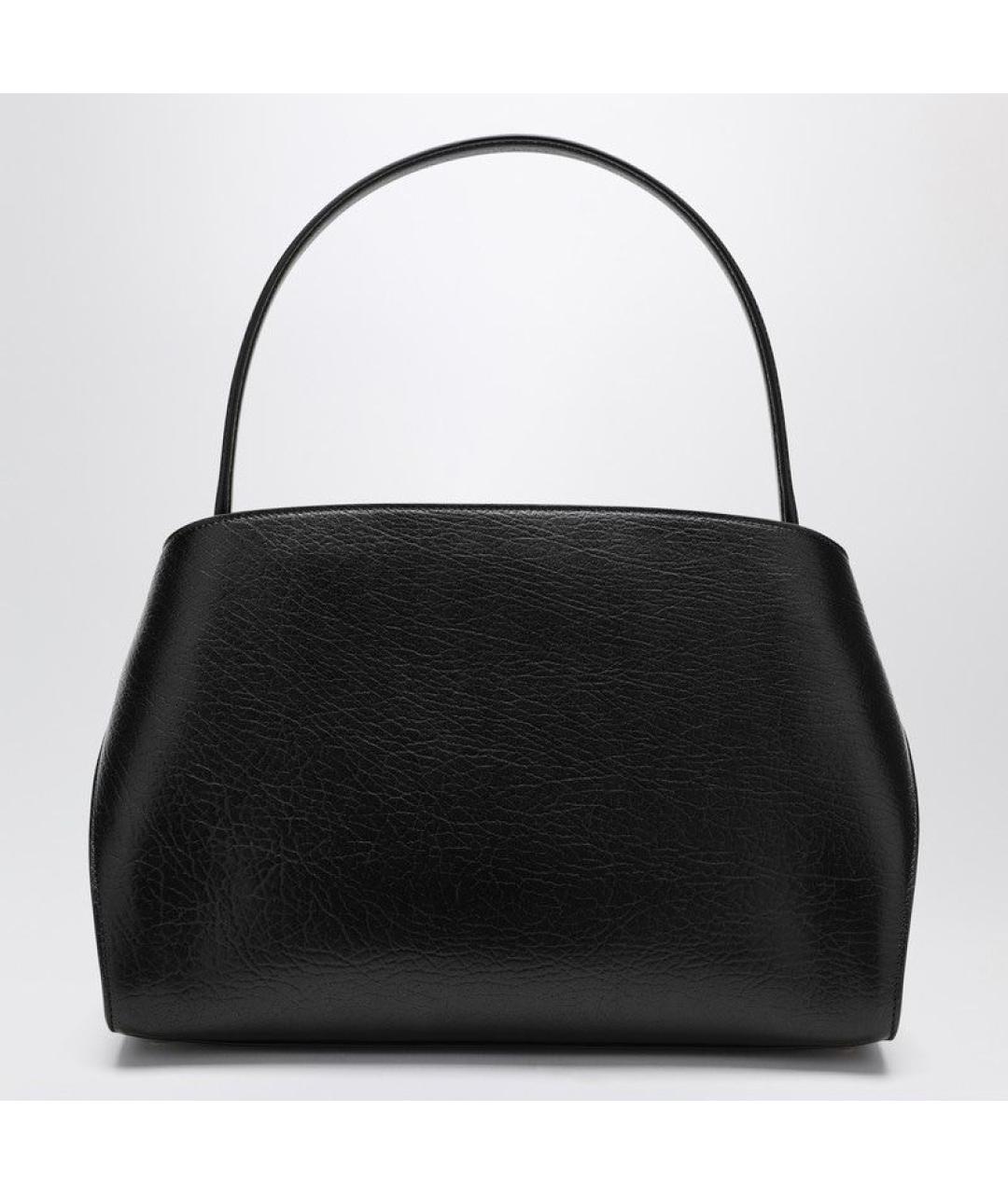 FERRAGAMO Черная кожаная сумка тоут, фото 2