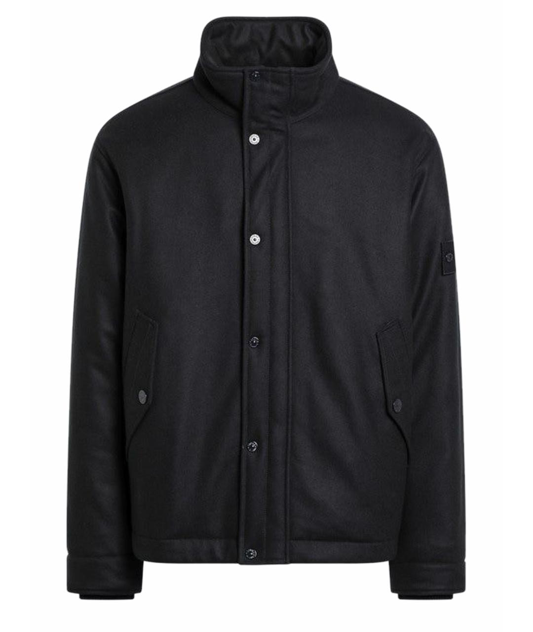 STONE ISLAND Темно-синяя шерстяная куртка, фото 1