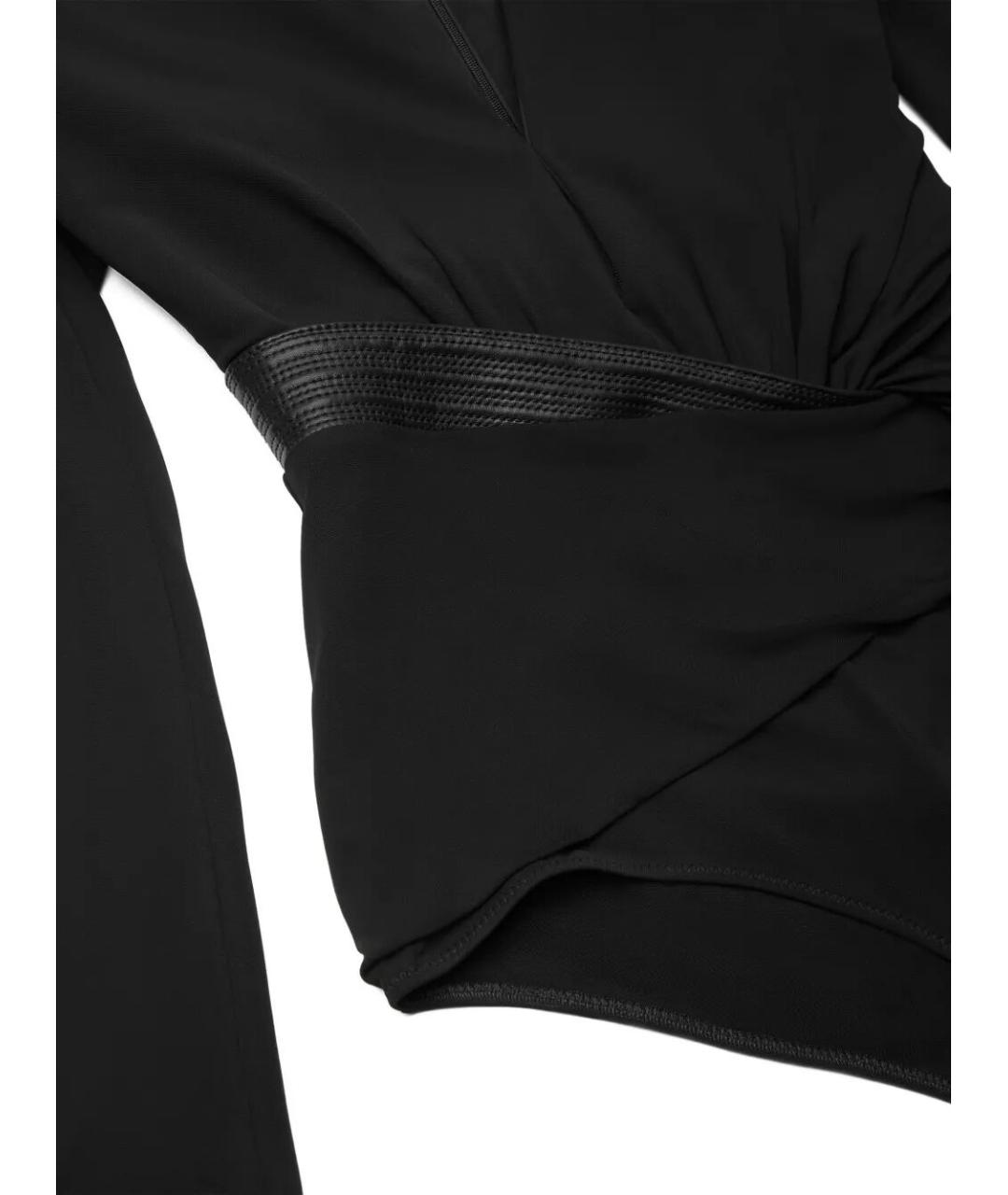 VERSACE Черная вискозная блузы, фото 4