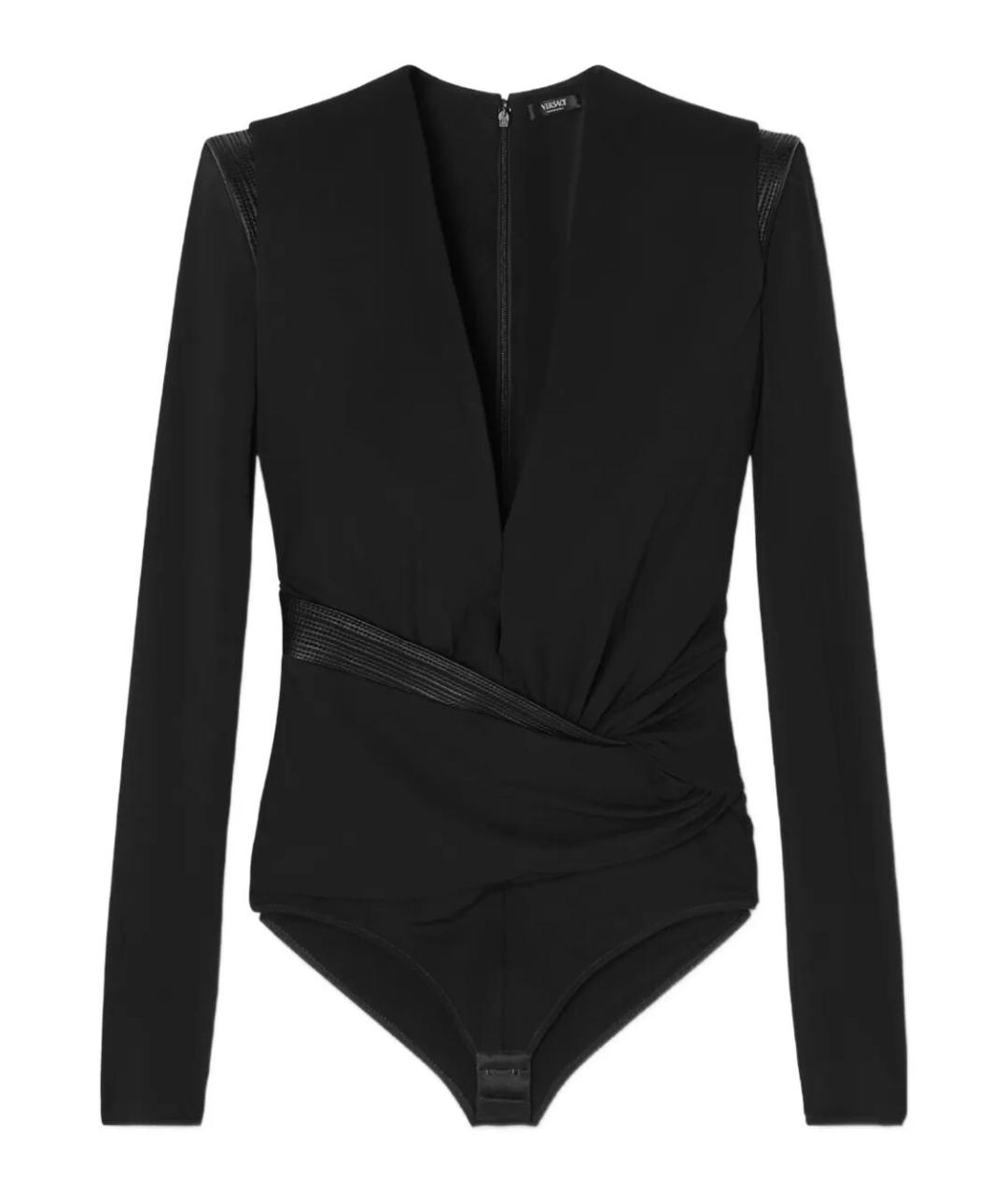 VERSACE Черная вискозная блузы, фото 1