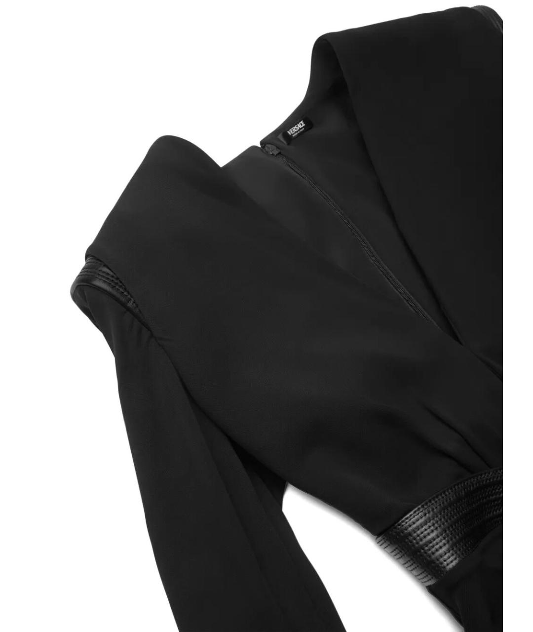 VERSACE Черная вискозная блузы, фото 3