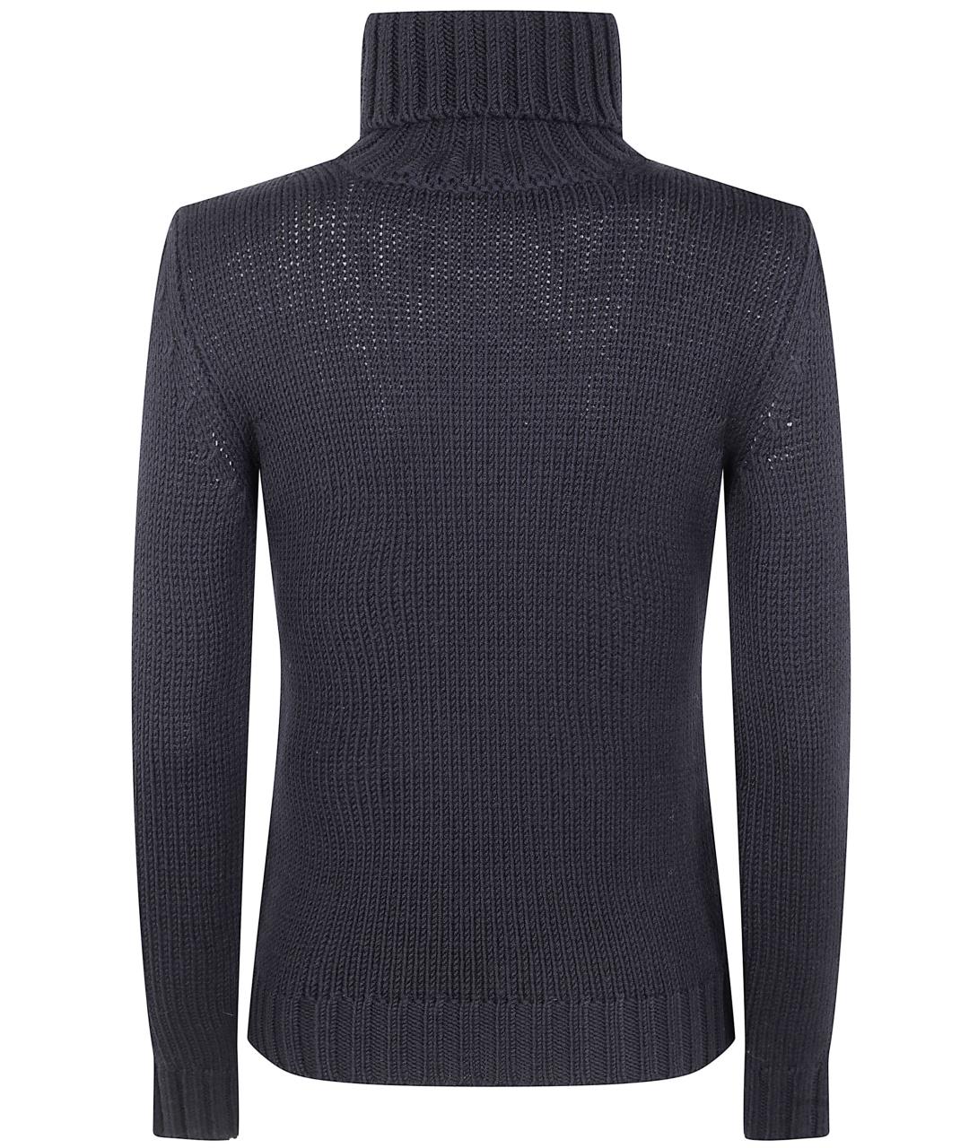 BASE Черная шерстяная водолазка, фото 2