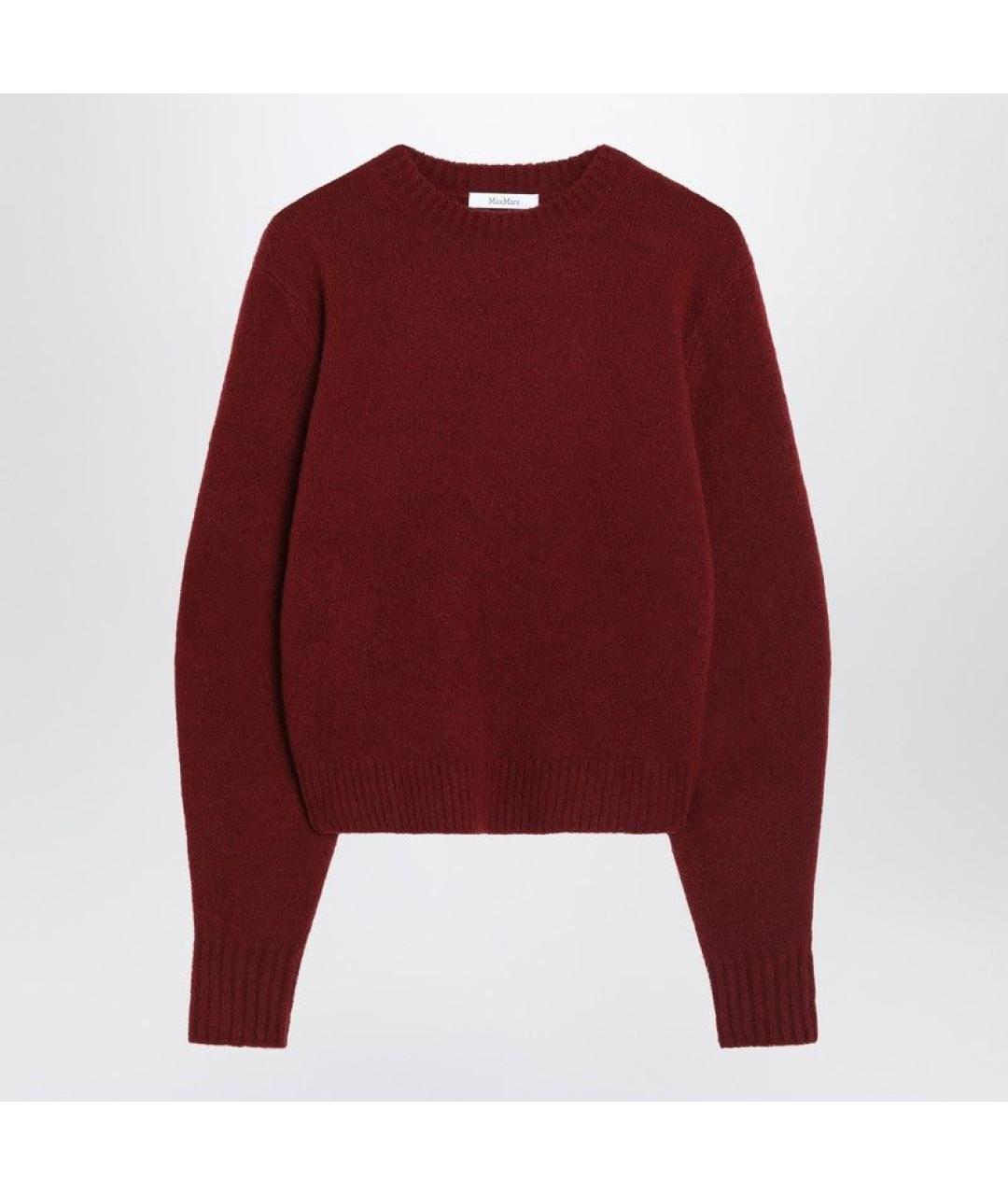 MAX MARA Бордовый кашемировый джемпер / свитер, фото 3