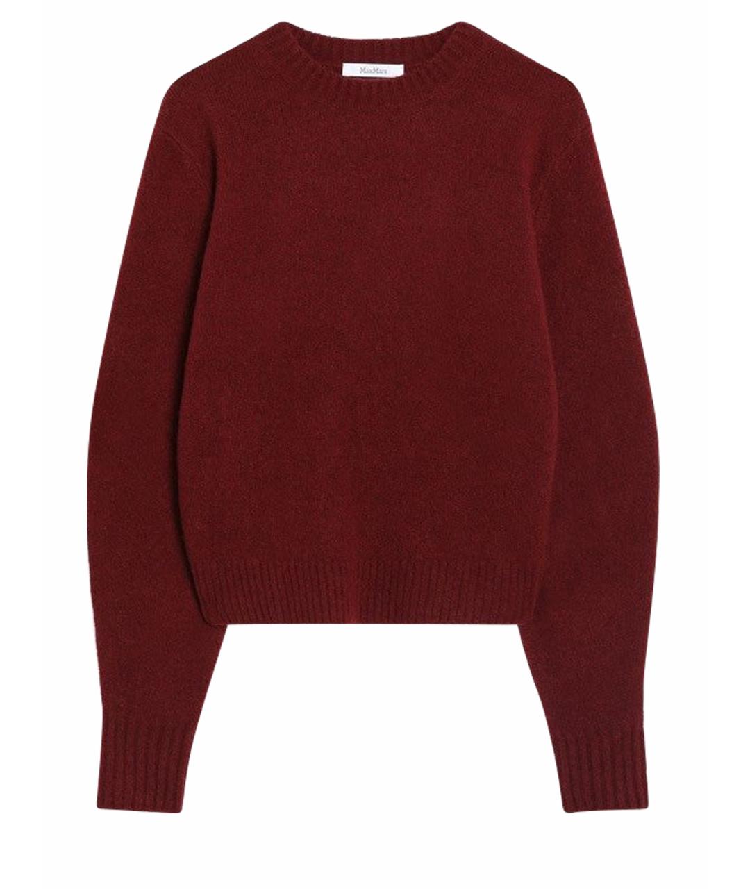 MAX MARA Бордовый кашемировый джемпер / свитер, фото 1