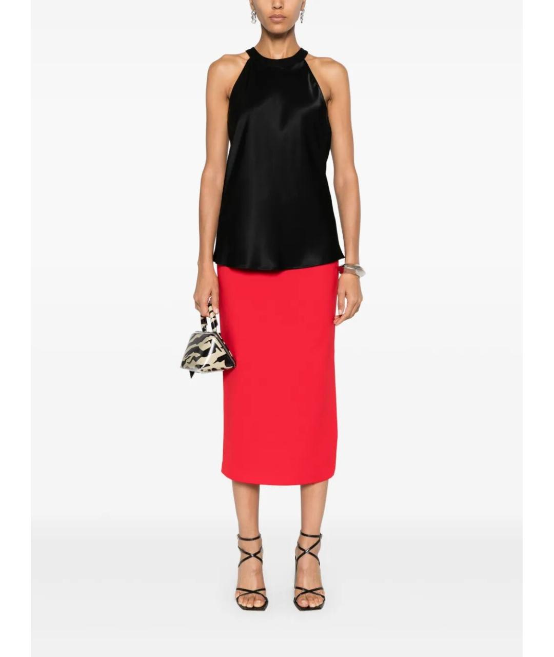 PINKO Черная полиэстеровая майка, фото 3