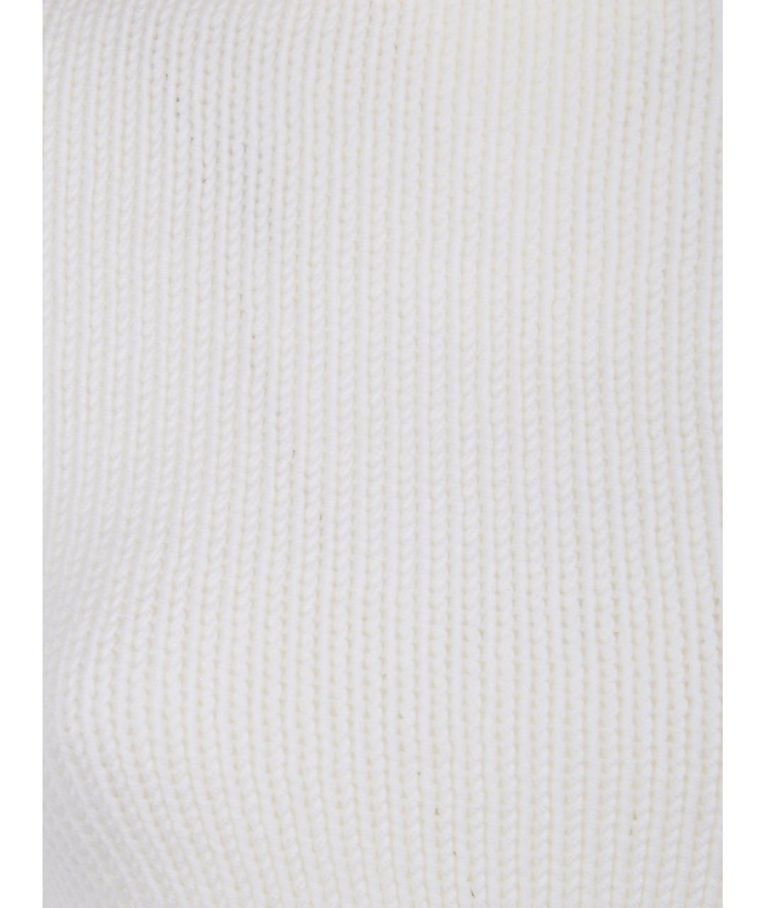 BASE Белая шерстяная водолазка, фото 3