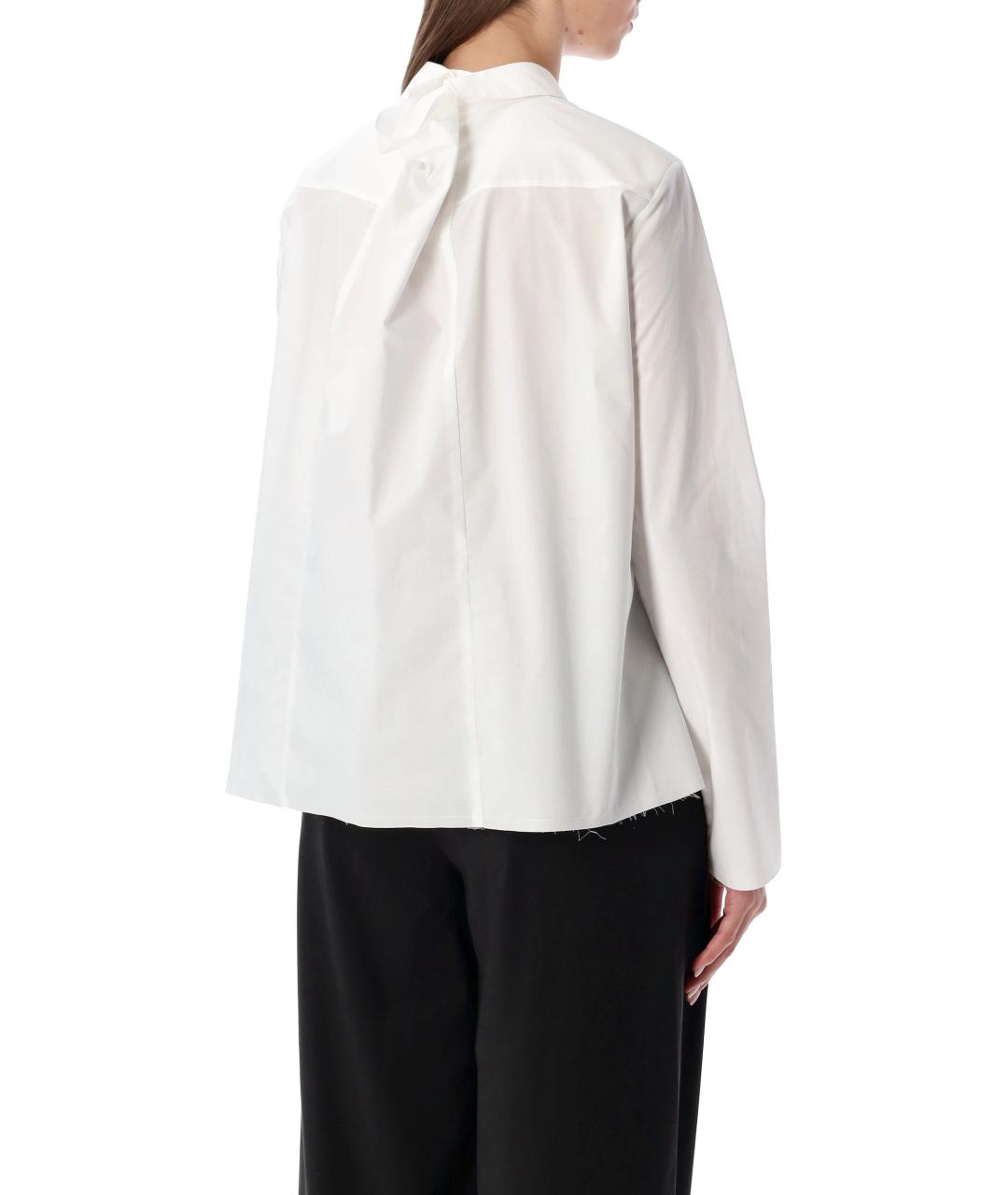 MM6 MAISON MARGIELA Белая хлопковая рубашка, фото 3