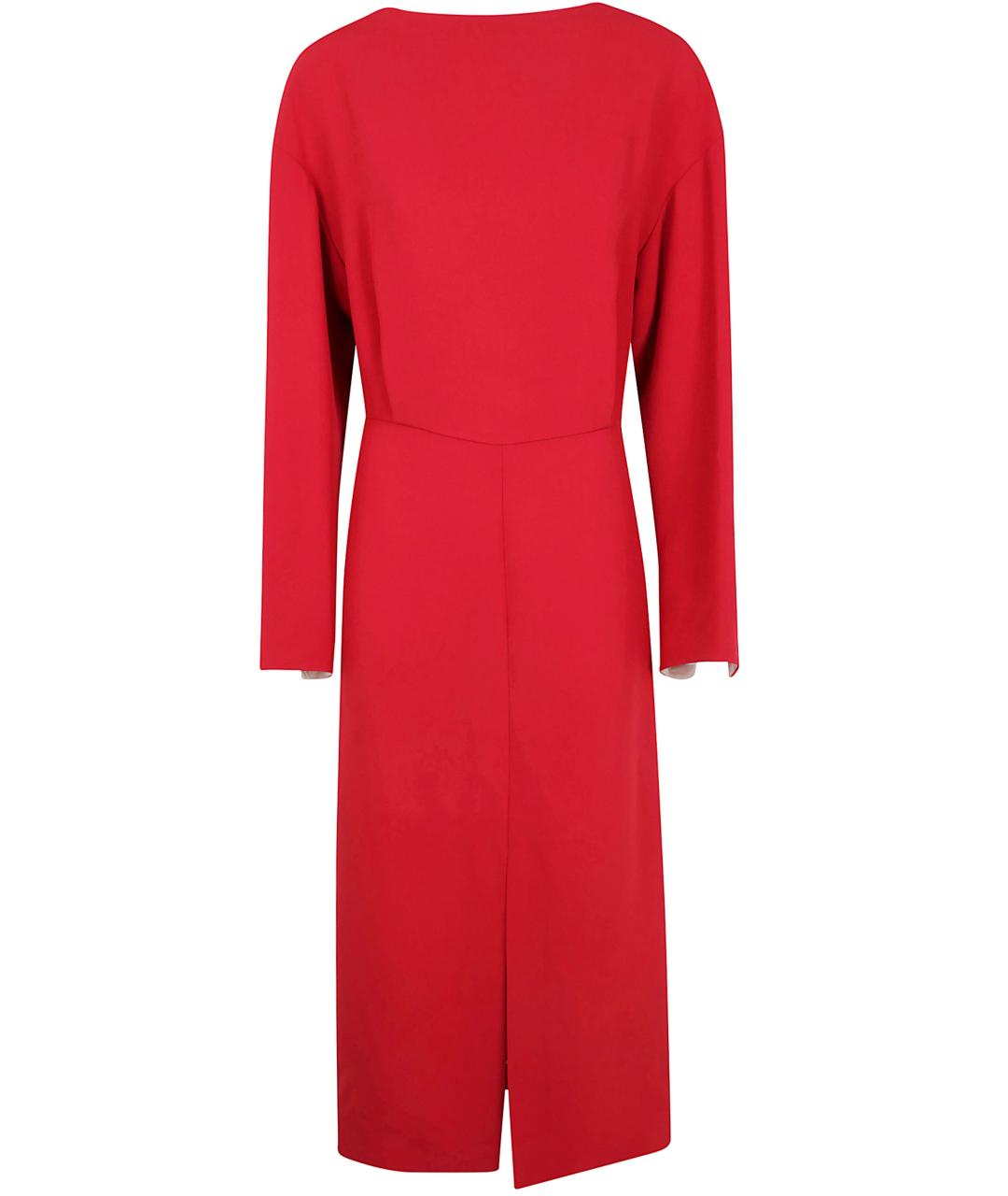 Carven Красное вискозное повседневное платье, фото 1