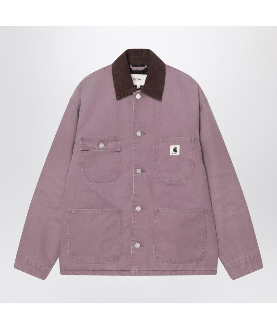 CARHARTT WIP Фиолетовая хлопковая куртка, фото 3