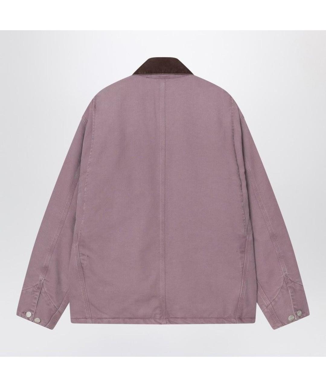 CARHARTT WIP Фиолетовая хлопковая куртка, фото 2