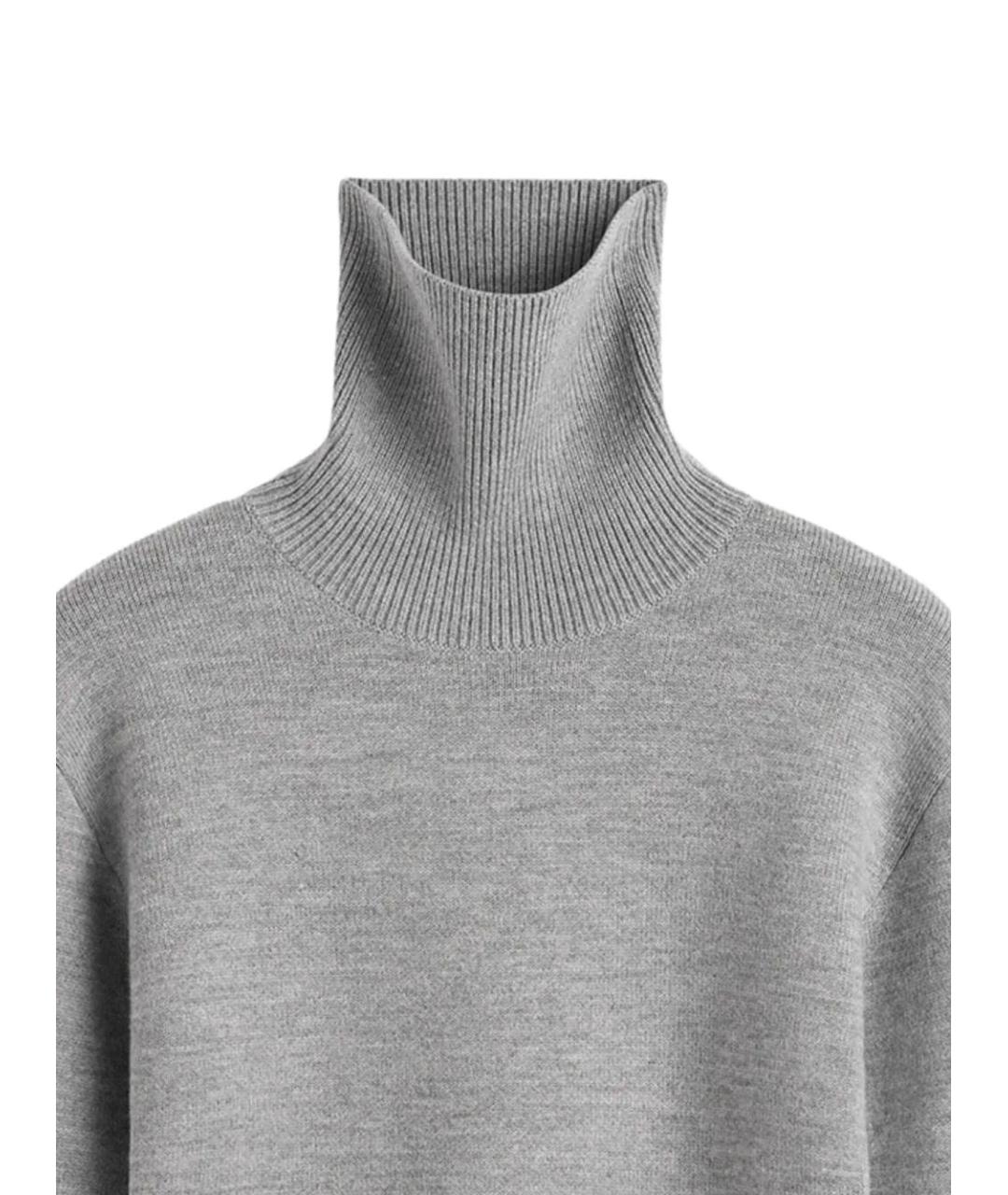TOTEME Серый шерстяной джемпер / свитер, фото 2