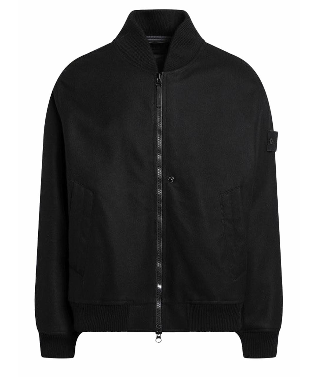 STONE ISLAND Черная шерстяная куртка, фото 1