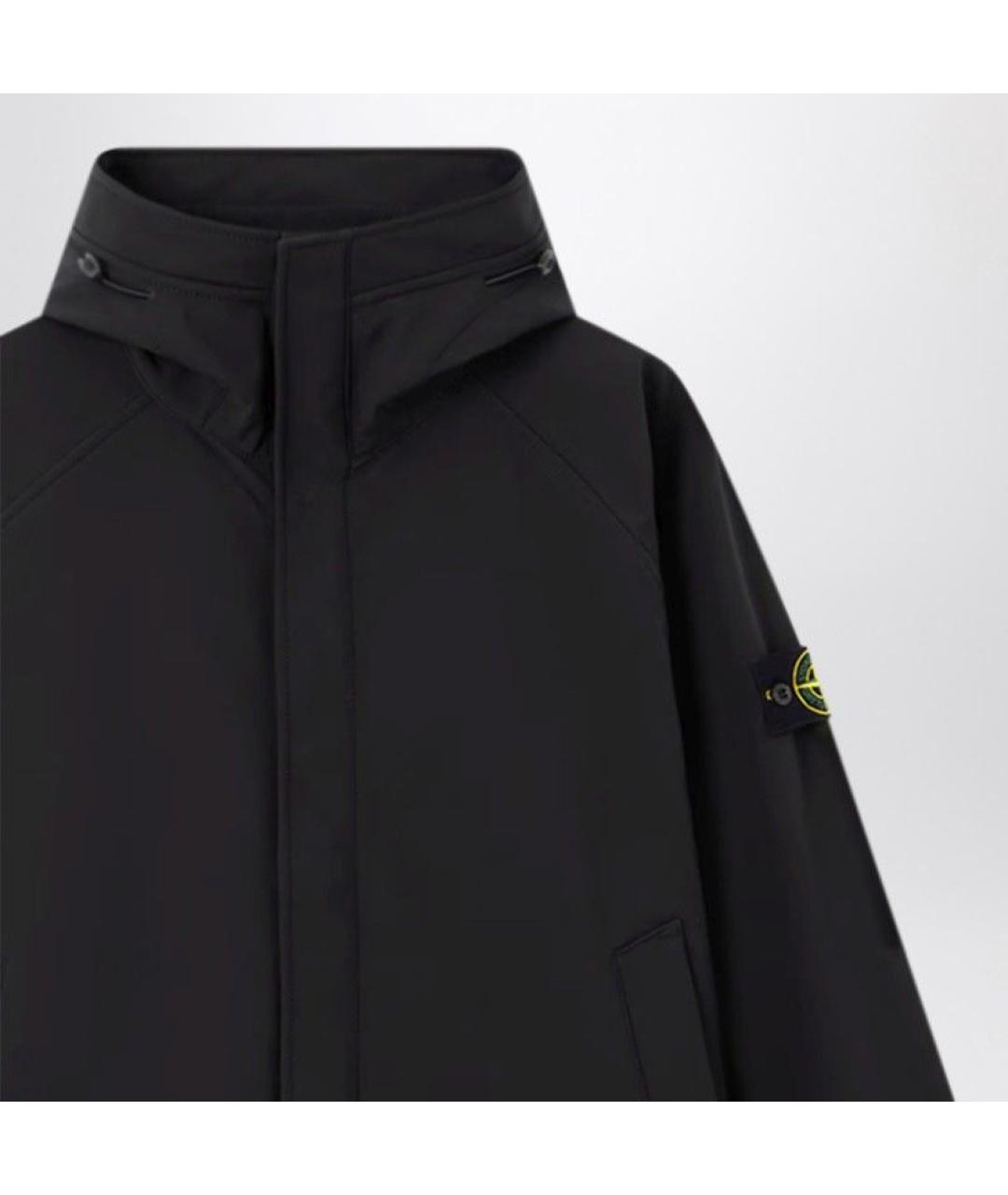 STONE ISLAND Черная полиэстеровая парка, фото 2