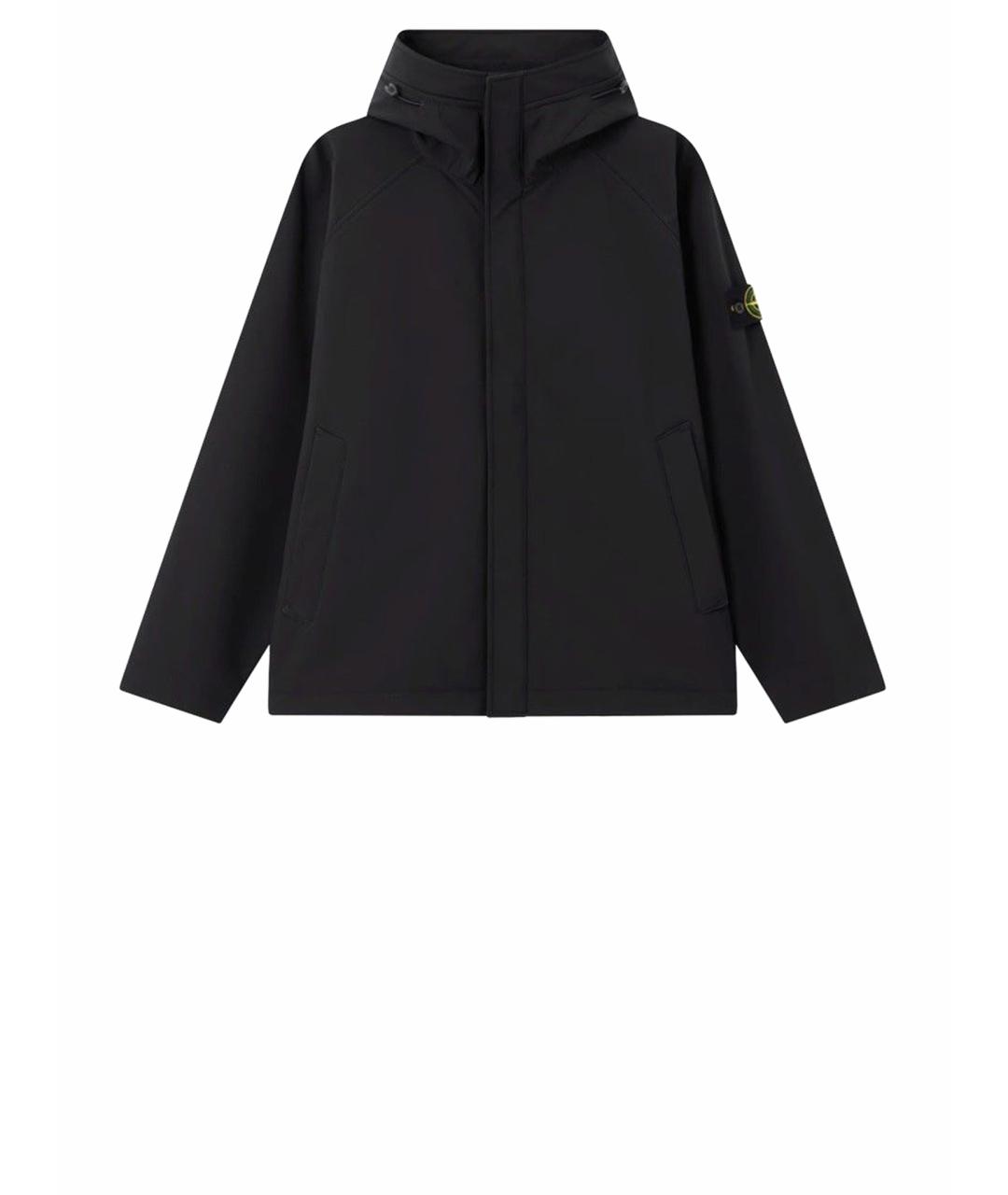 STONE ISLAND Черная полиэстеровая парка, фото 1