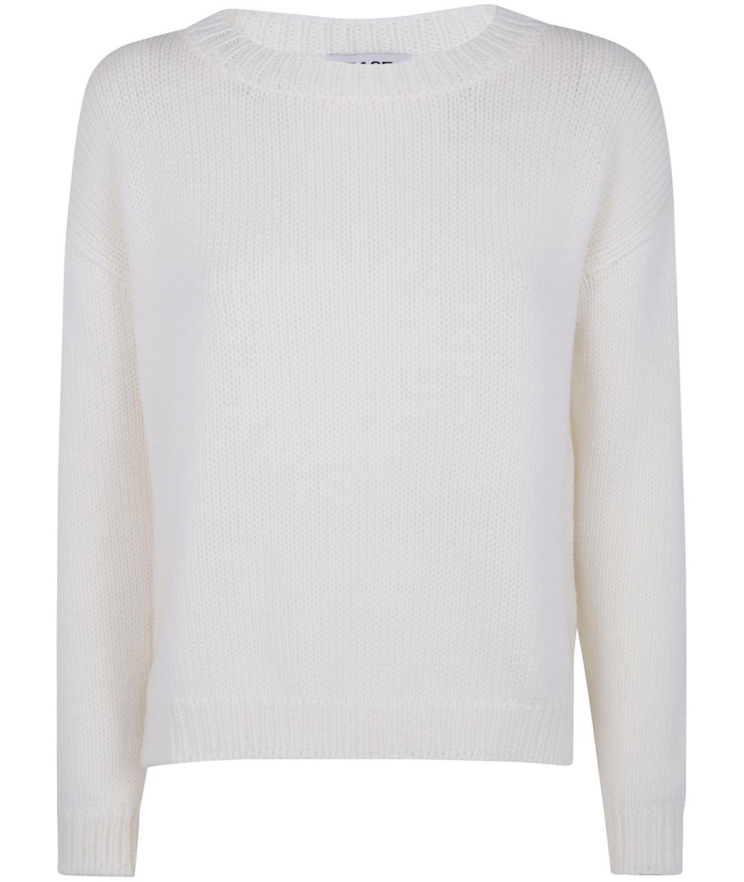 BASE Белый шерстяной джемпер / свитер, фото 1