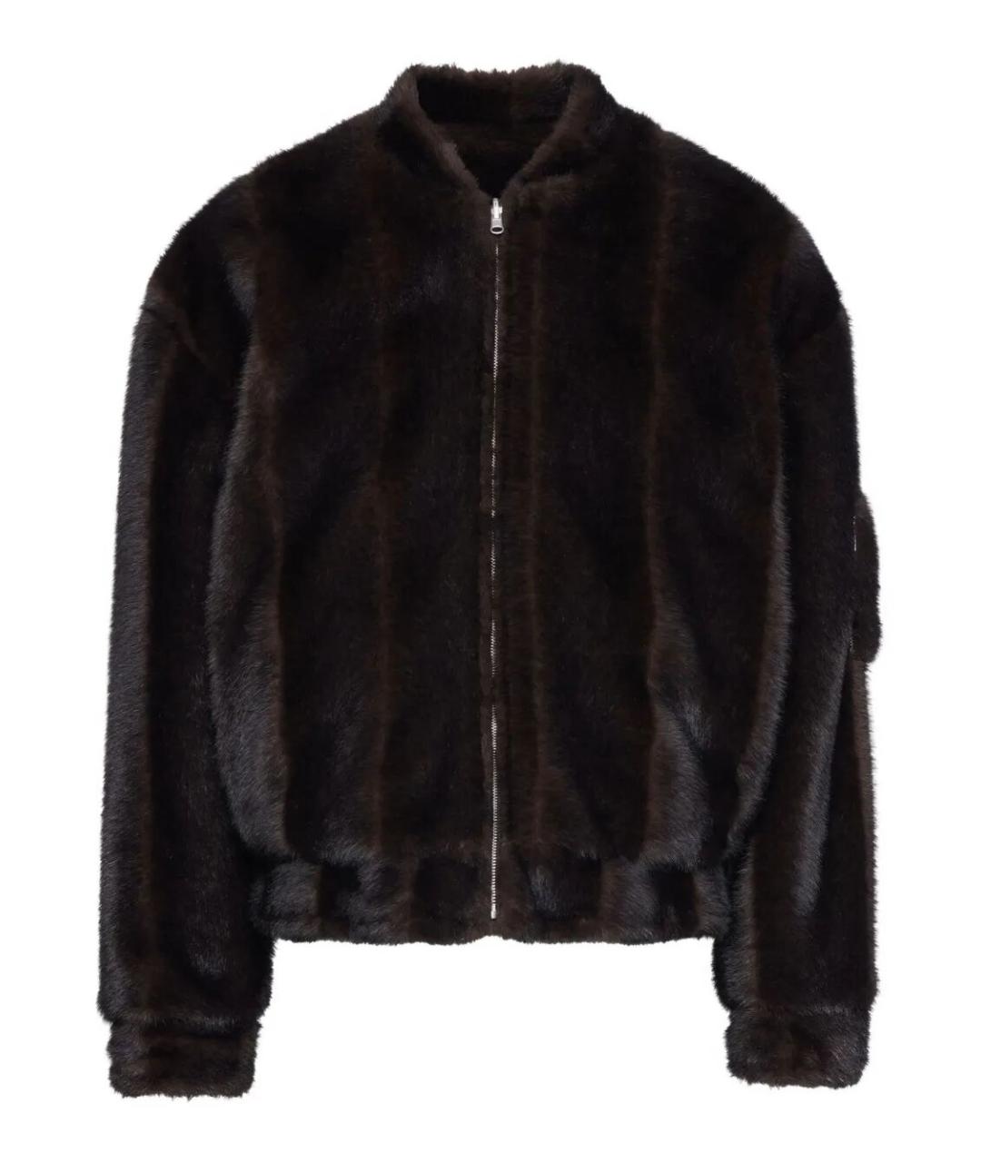 MM6 MAISON MARGIELA Коричневая полиэстеровая куртка, фото 1
