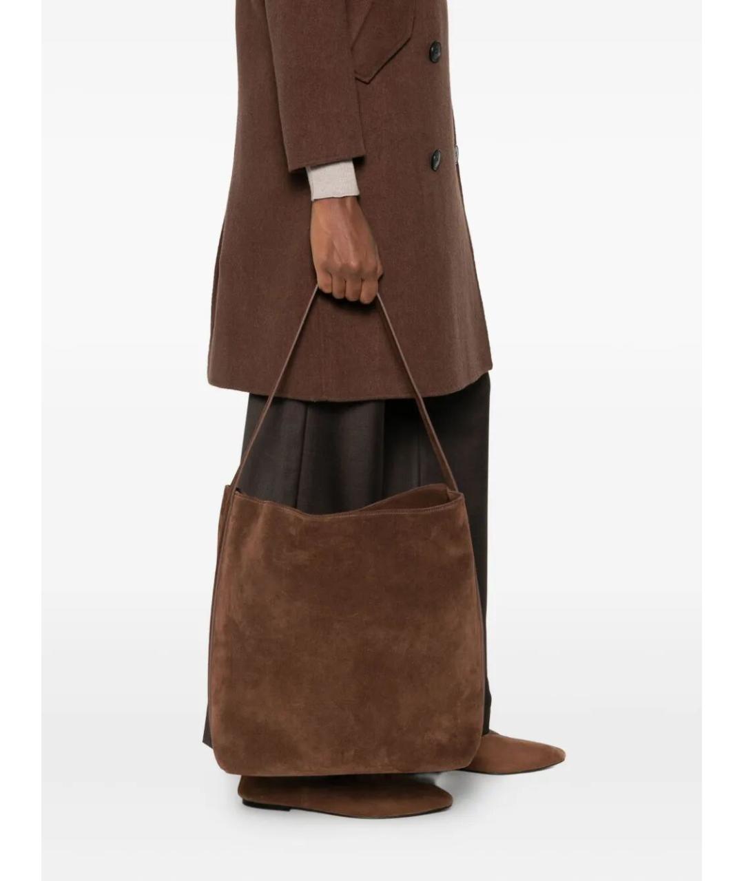AESTHER EKME Коричневая замшевая сумка тоут, фото 3