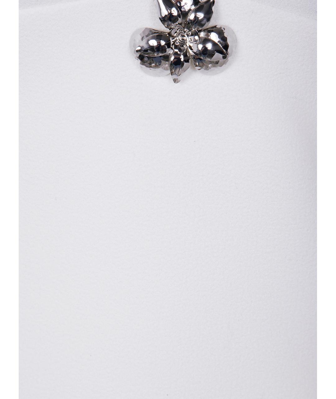 BLUMARINE Белое полиэстеровое повседневное платье, фото 3