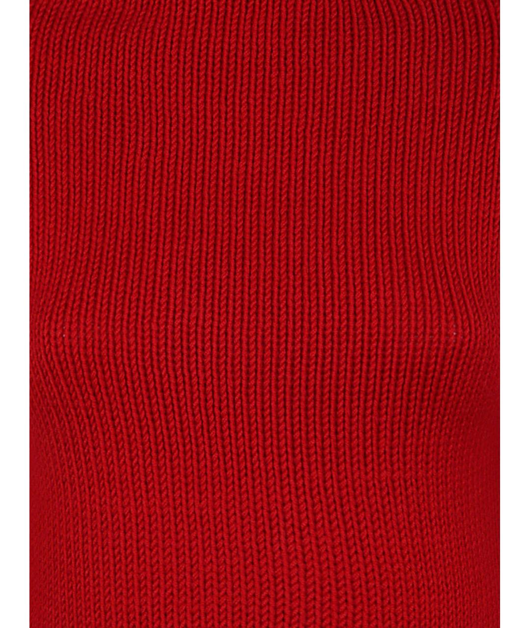 BASE Красный шерстяной джемпер / свитер, фото 3