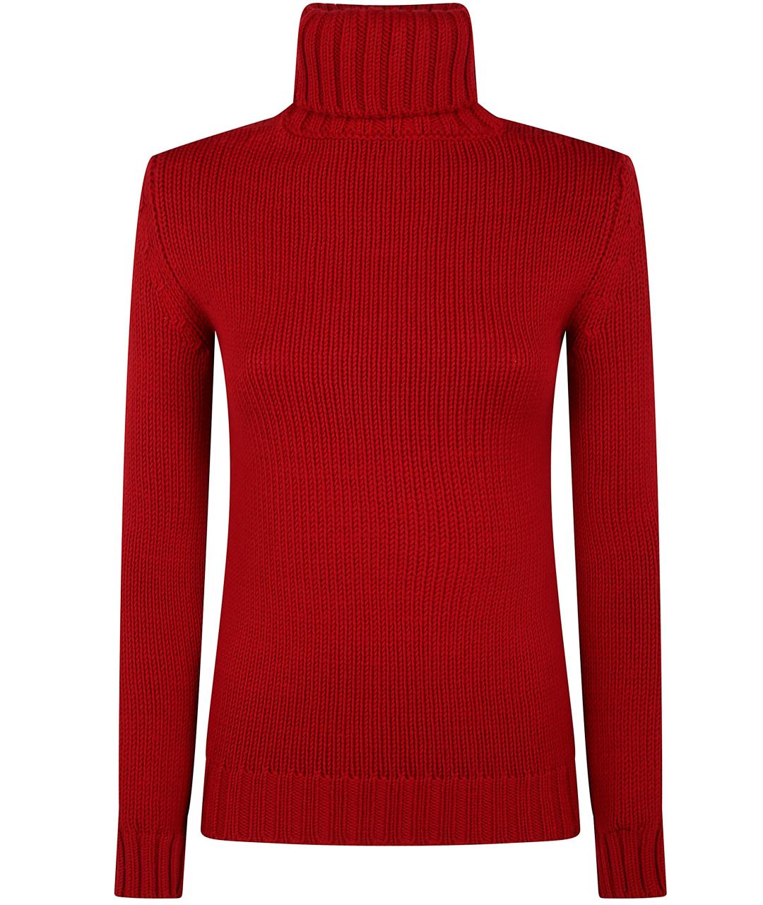 BASE Красный шерстяной джемпер / свитер, фото 1