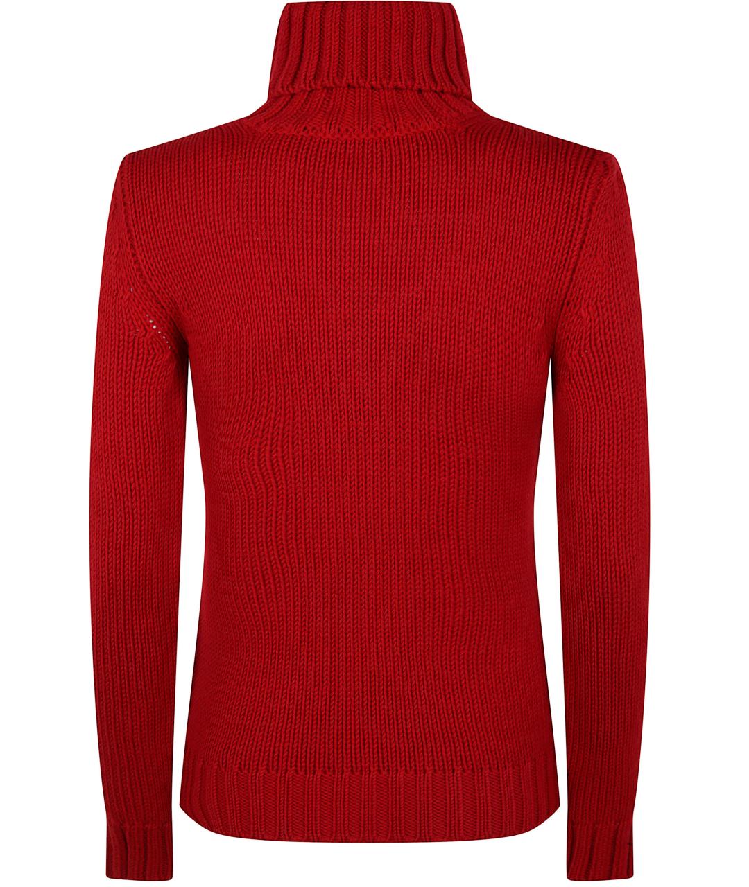 BASE Красный шерстяной джемпер / свитер, фото 2