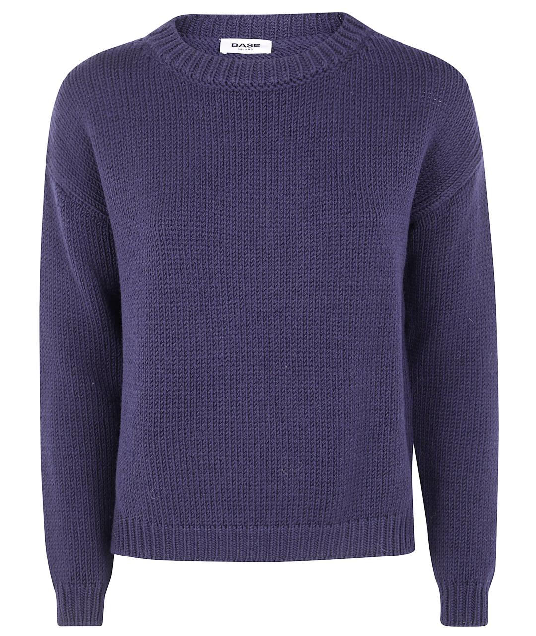 BASE Синий шерстяной джемпер / свитер, фото 1
