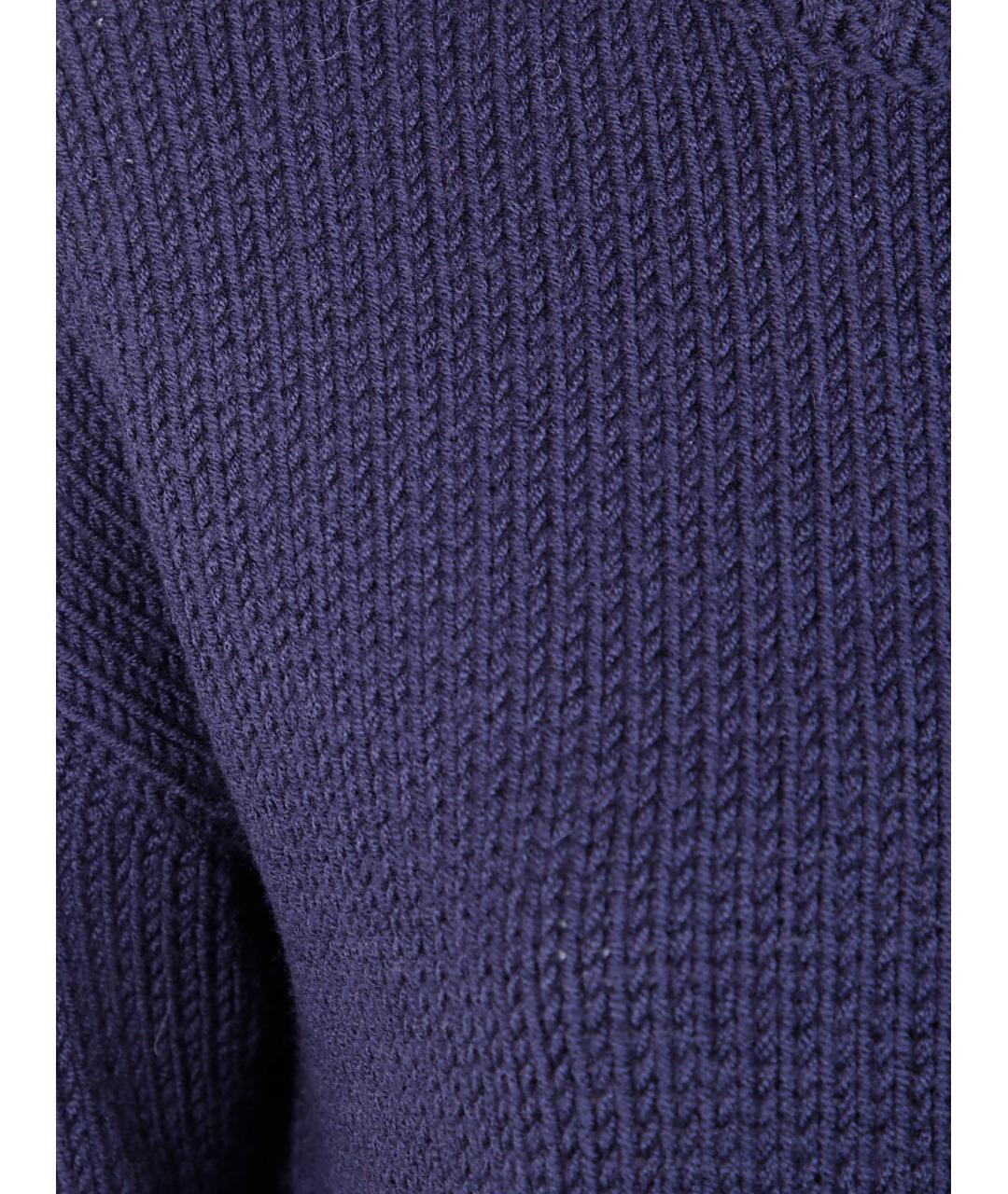 BASE Синий шерстяной джемпер / свитер, фото 3