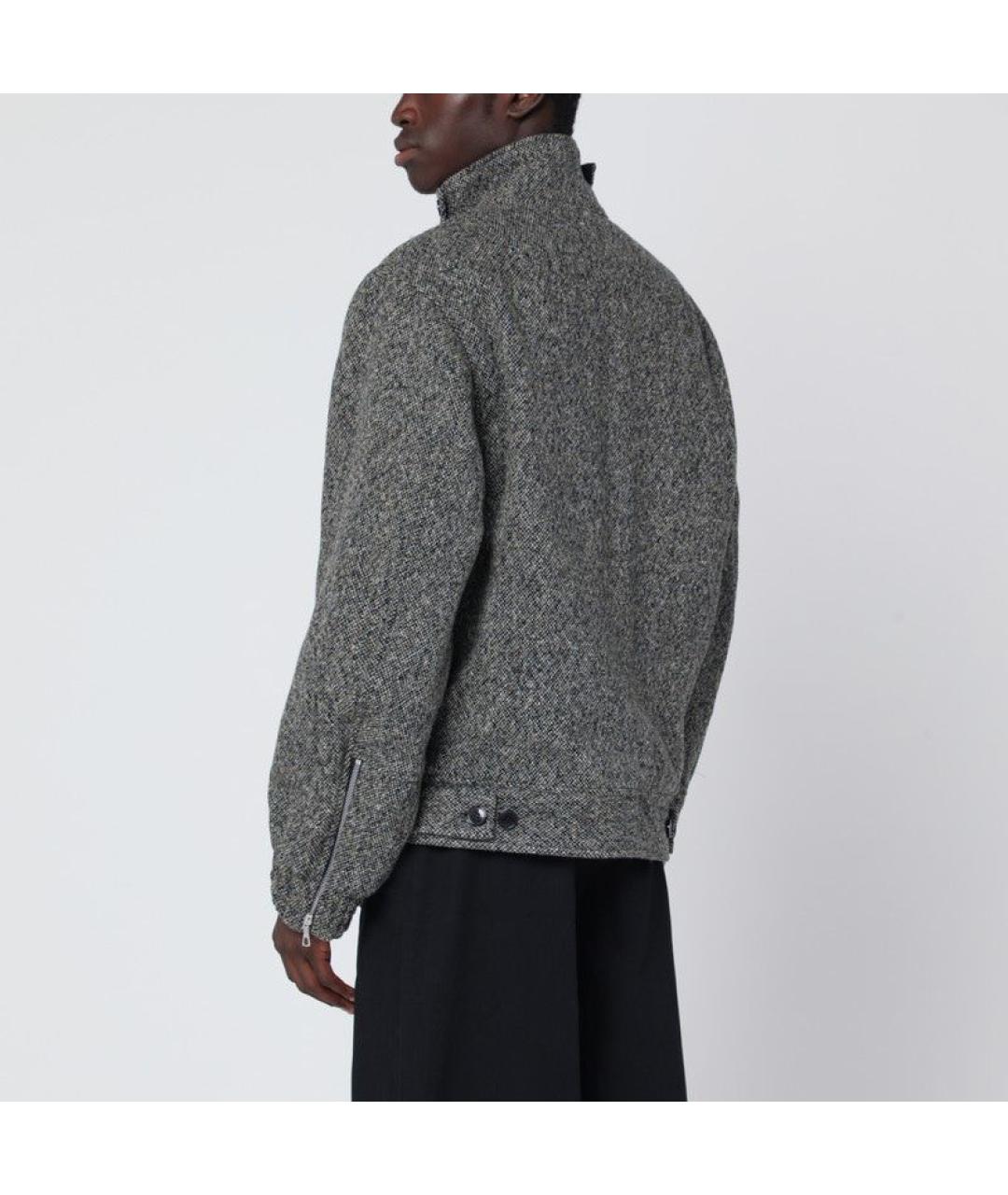 DRIES VAN NOTEN Серая шерстяная куртка, фото 3