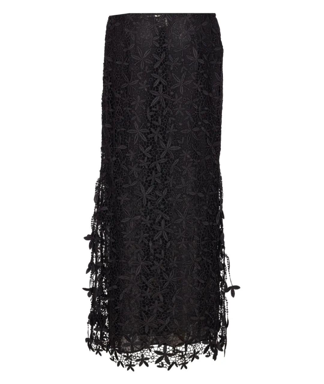 TOTEME Черная полиэстеровая юбка макси, фото 4